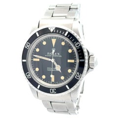Vintage Rolex 1967 Submariner Ref 5513 Rivet Bracelet Meter First Dial Watch