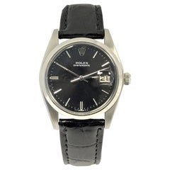 Retro Rolex 1970s Oyster Date Steel Mechanical Wristwatch