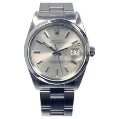 Vintage Rolex 1983 Oyster Perpetual Date Stainless Steel Wrist Watch 