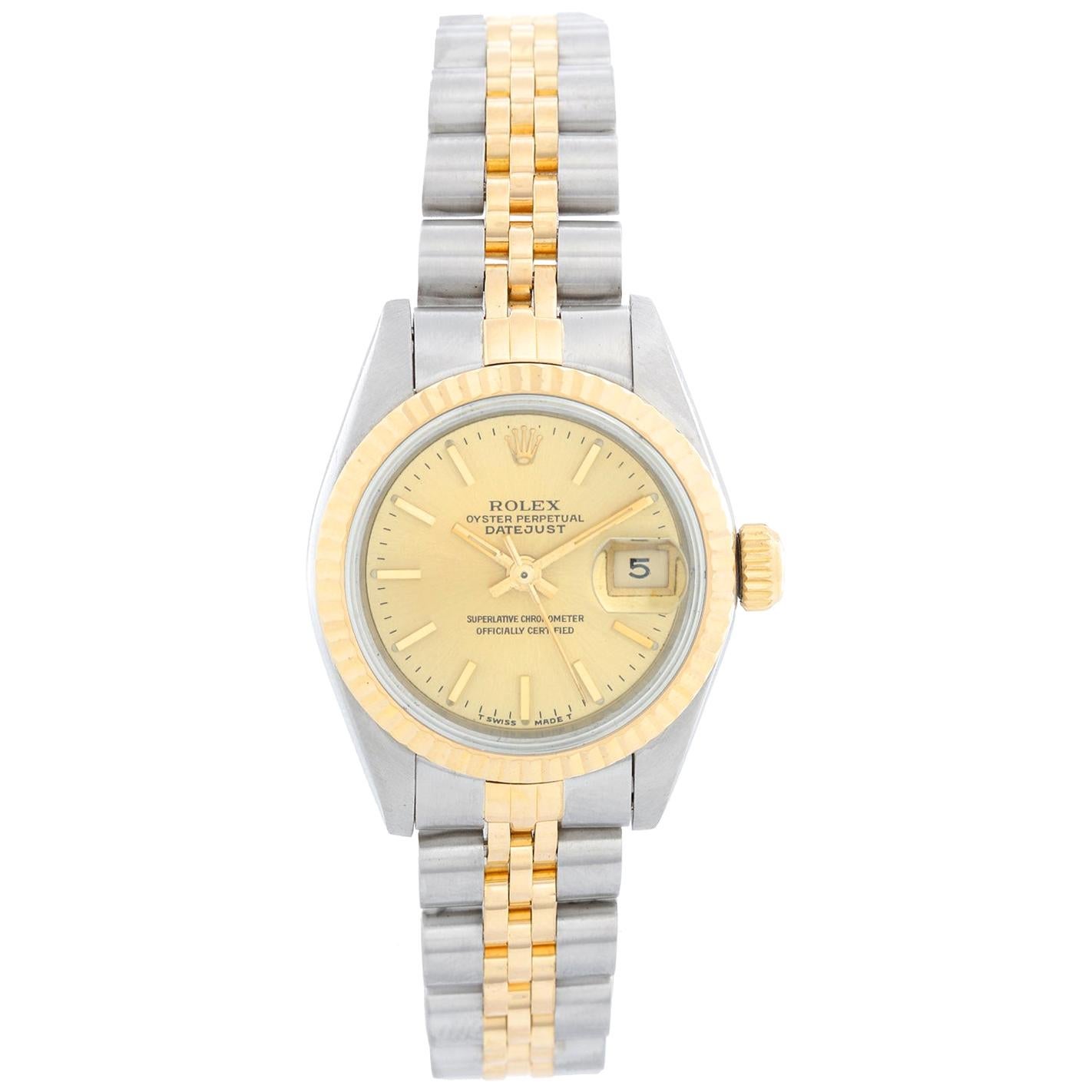 Rolex 2-Tone Datejust Steel and Gold Ladies Watch 69173