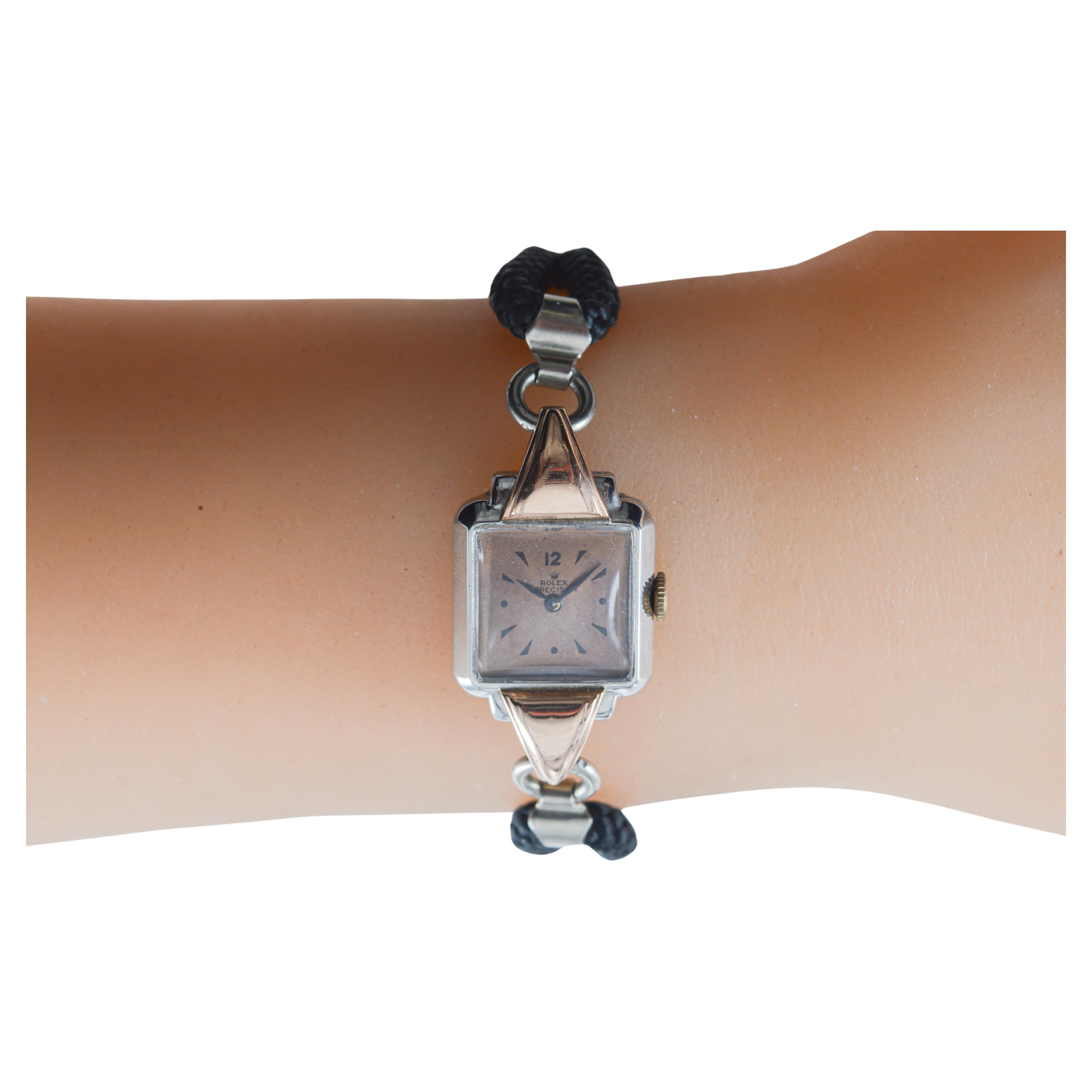 Rolex 2 Tone Ladies Dress Watch im Angebot 7
