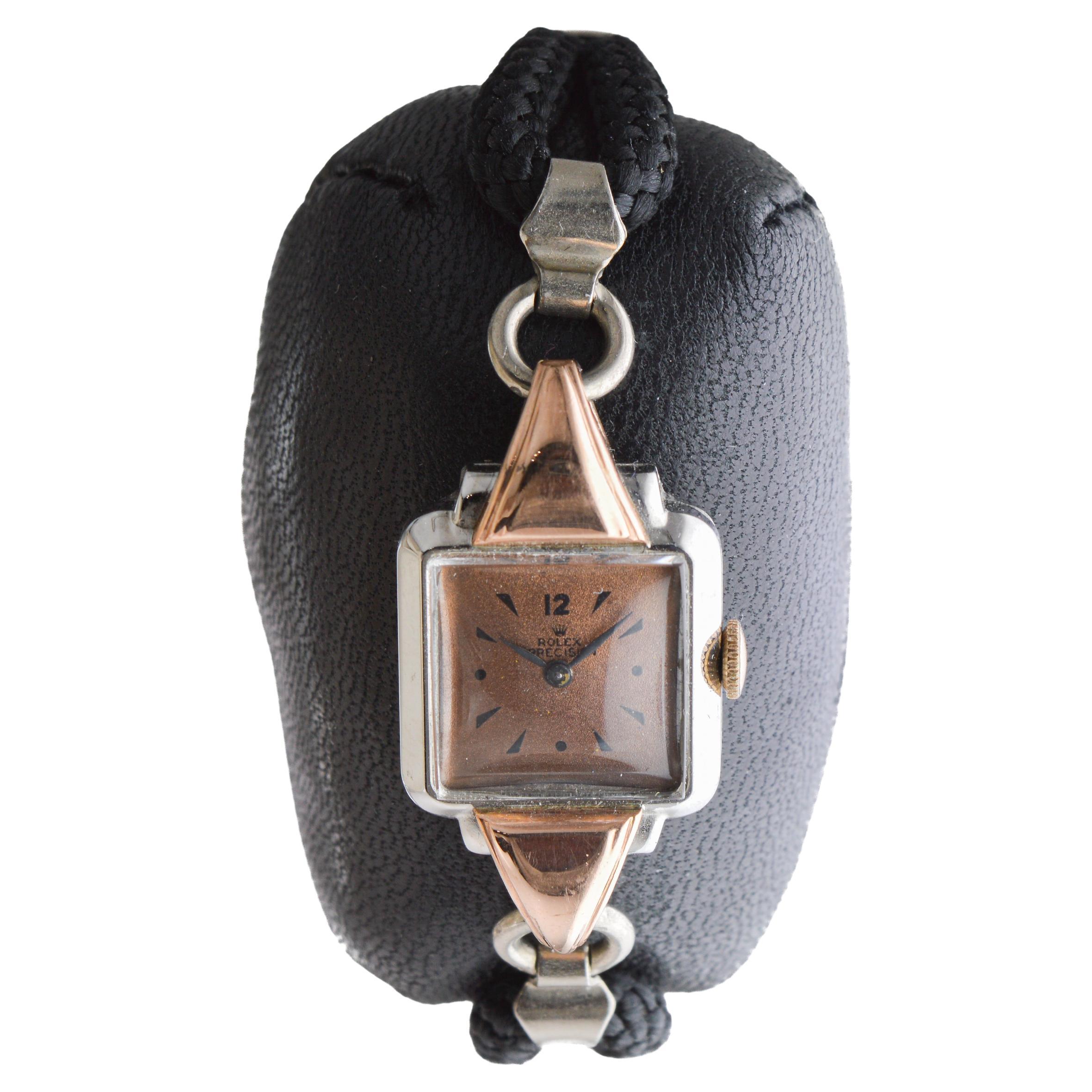 Rolex 2 Tone Ladies Dress Watch im Zustand „Hervorragend“ im Angebot in Long Beach, CA