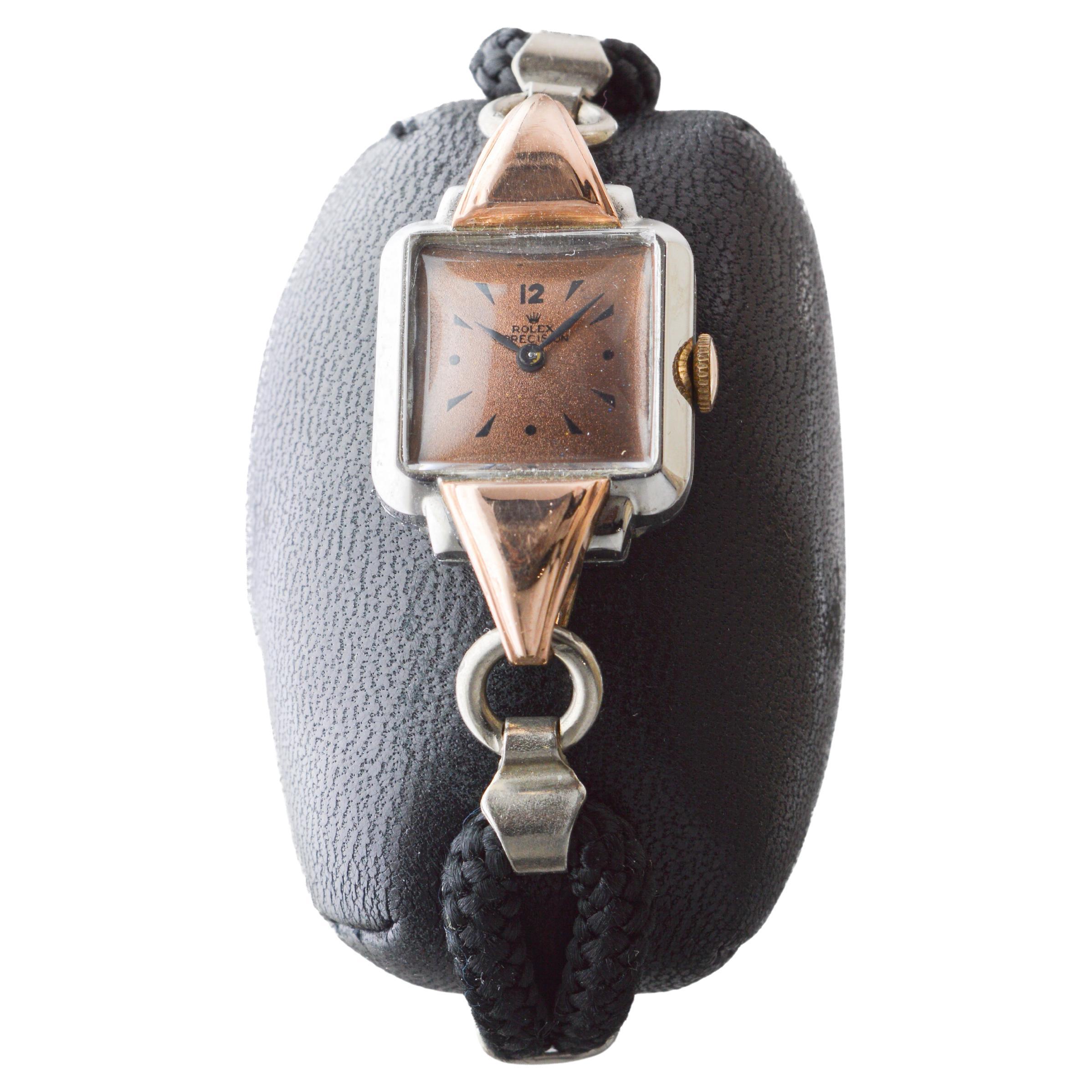 Rolex 2 Tone Ladies Dress Watch Damen im Angebot