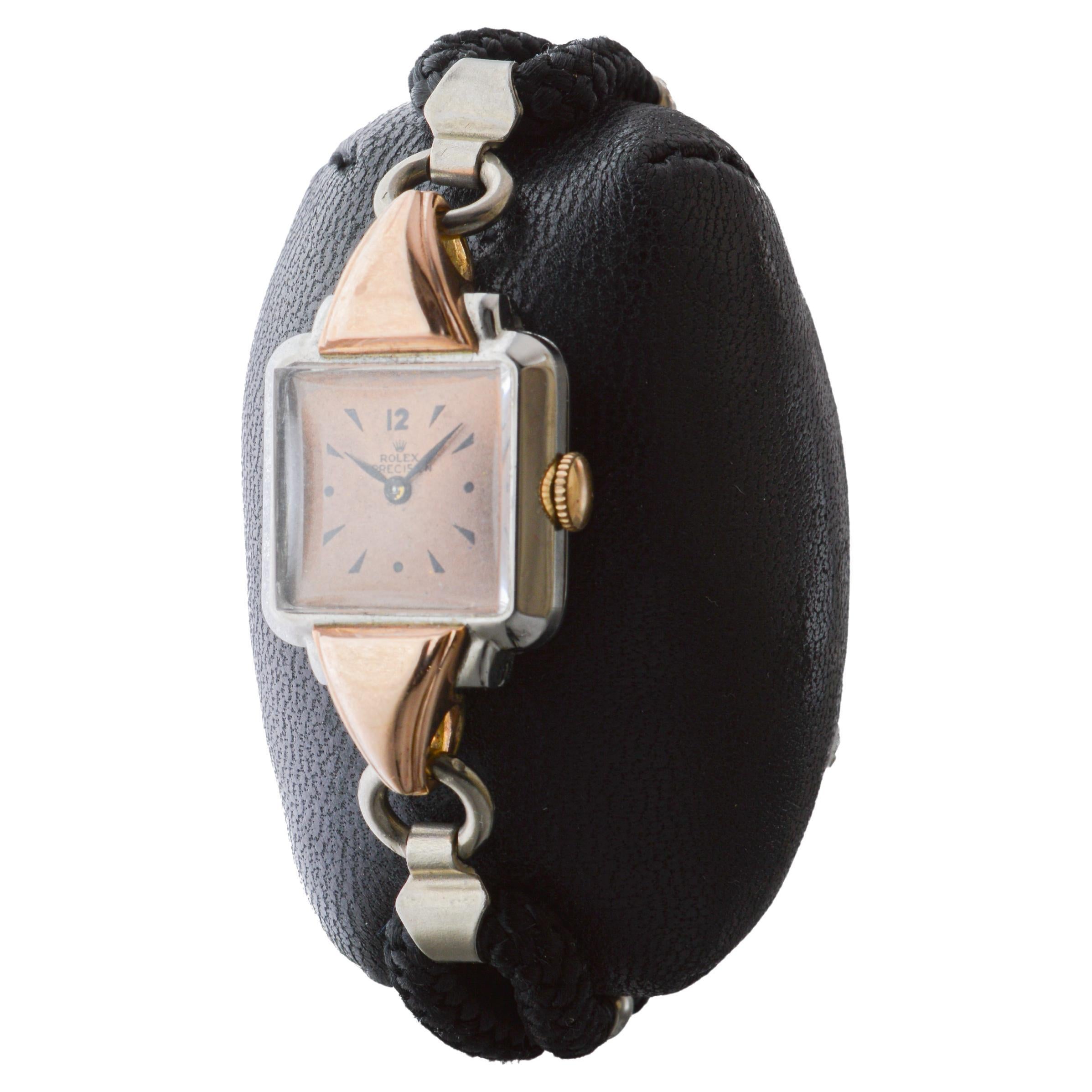 Rolex 2 Tone Ladies Dress Watch im Angebot 1