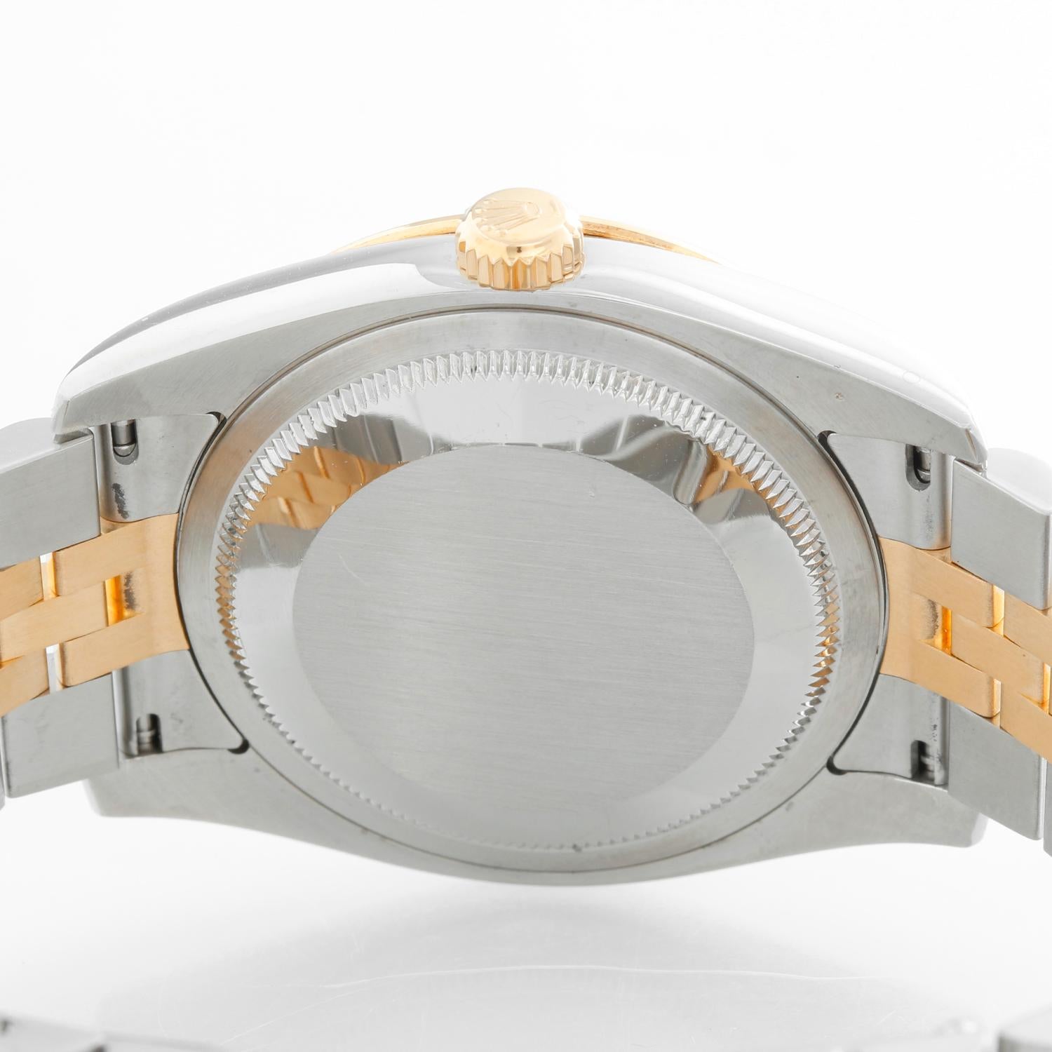Rolex 2-Tone Turnograph Men's Steel & Gold Watch Slate Dial 116263 1