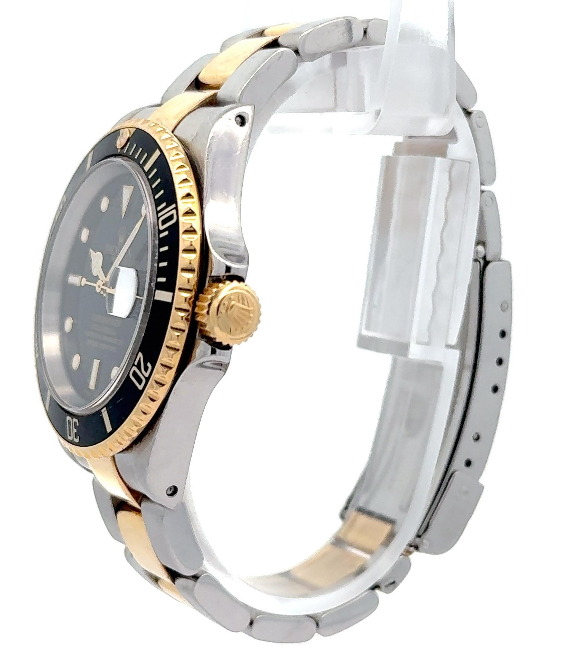 Rolex 2000 Submariner - 16613 Reloj esfera negra bicolor c/sólo papeles en venta 1