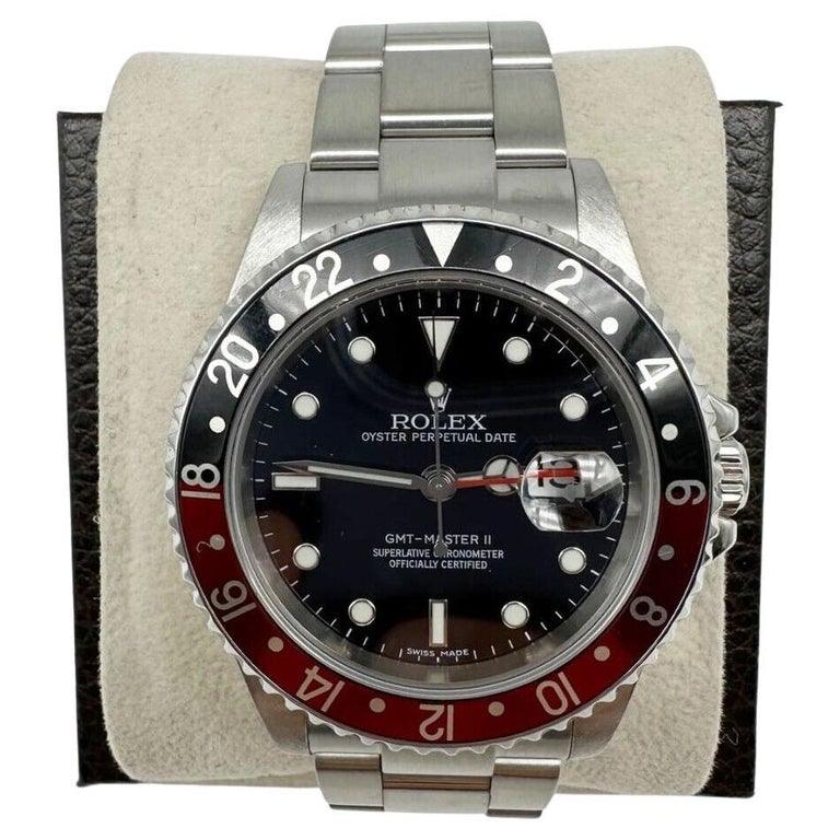 Rolex 2007 16710 GMT Master II 3186 Calibre Movement Coke Error Dial Box  Paper For Sale at 1stDibs | 16710 calibre 3186, rolex 16710 3186, gmt 3186