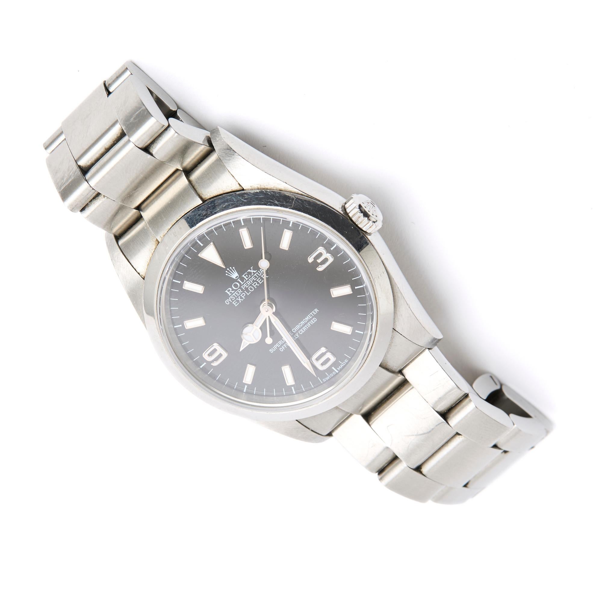 Rolex 2007 Montre Explorer I Acier 36mm Orologio Explorer in acciaio Scatola di cartone 1