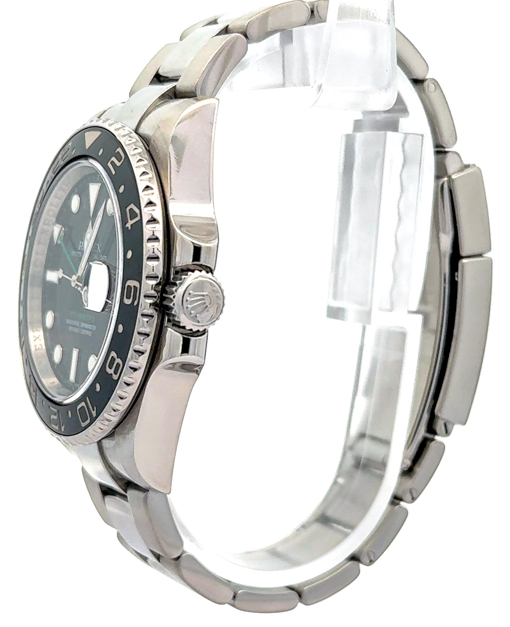 Rolex 2008 GMT-Master II 116710N Reloj Oyster inoxidable c/caja y tarjeta en venta 3