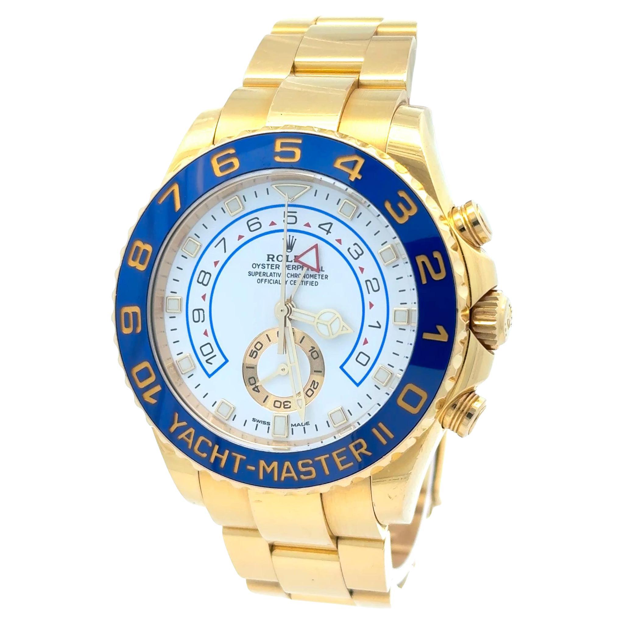 Rolex 2017 Yacht Master II - 116688 Yellow Gold 44mm Watch w/ Box and Papers