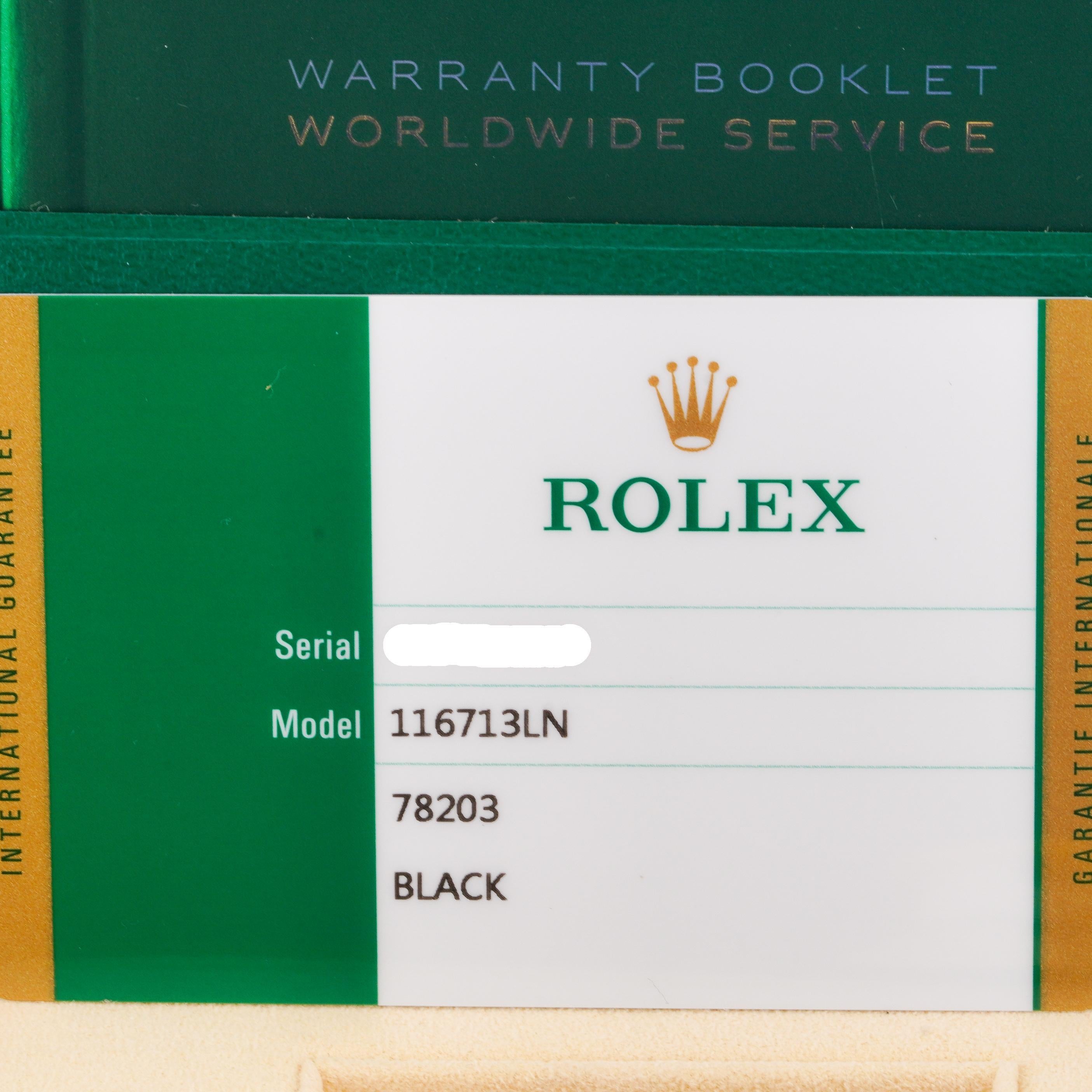 Rolex 2018 GMT-Master II 116713LN 2-Tone Black Dial Wrist Watch w/Box and Papers For Sale 6