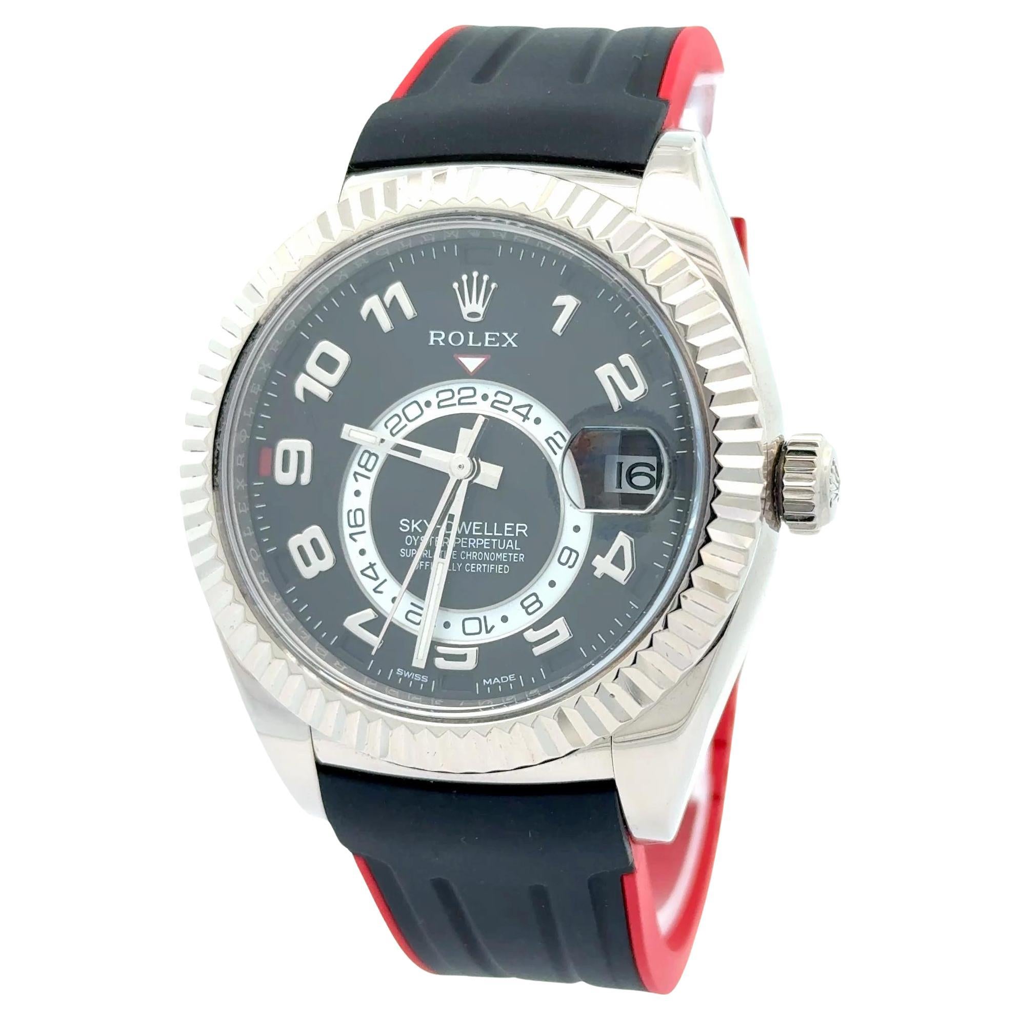 Rolex 2019 Sky-Dweller - 326139 Orologio in oro bianco con quadrante nero