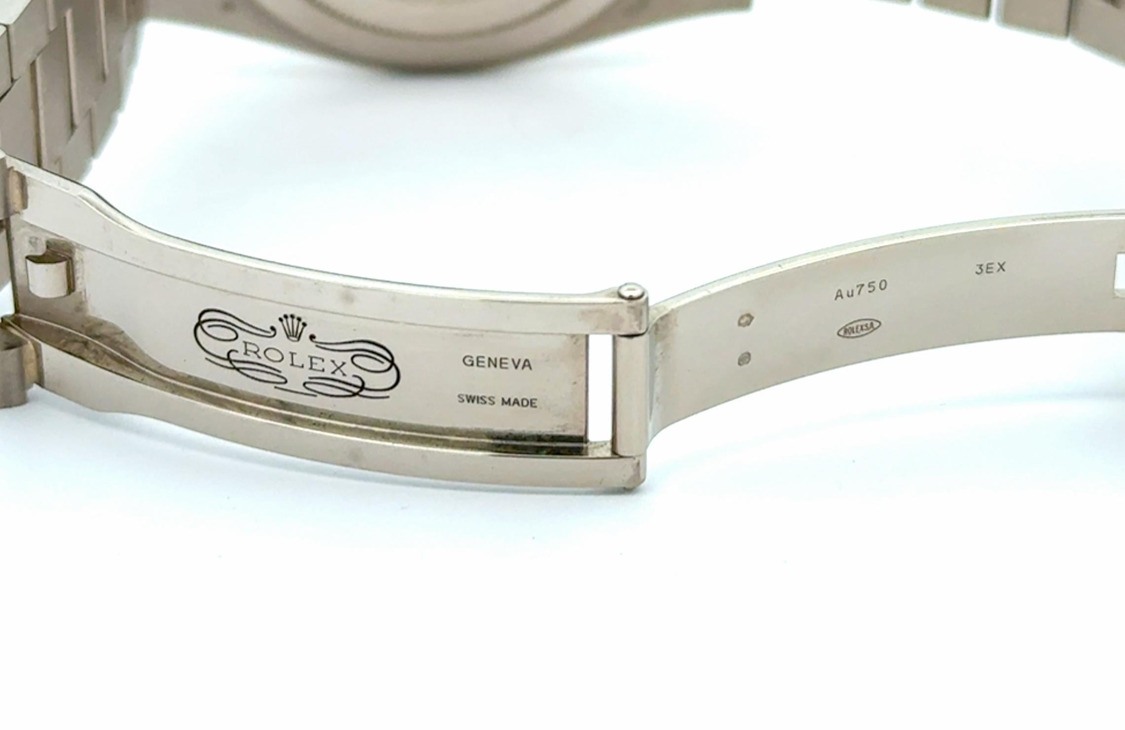 Montre Rolex 2021 Day-Date 40mm M228239-0049 Cadran diamant Indices saphir en vente 3