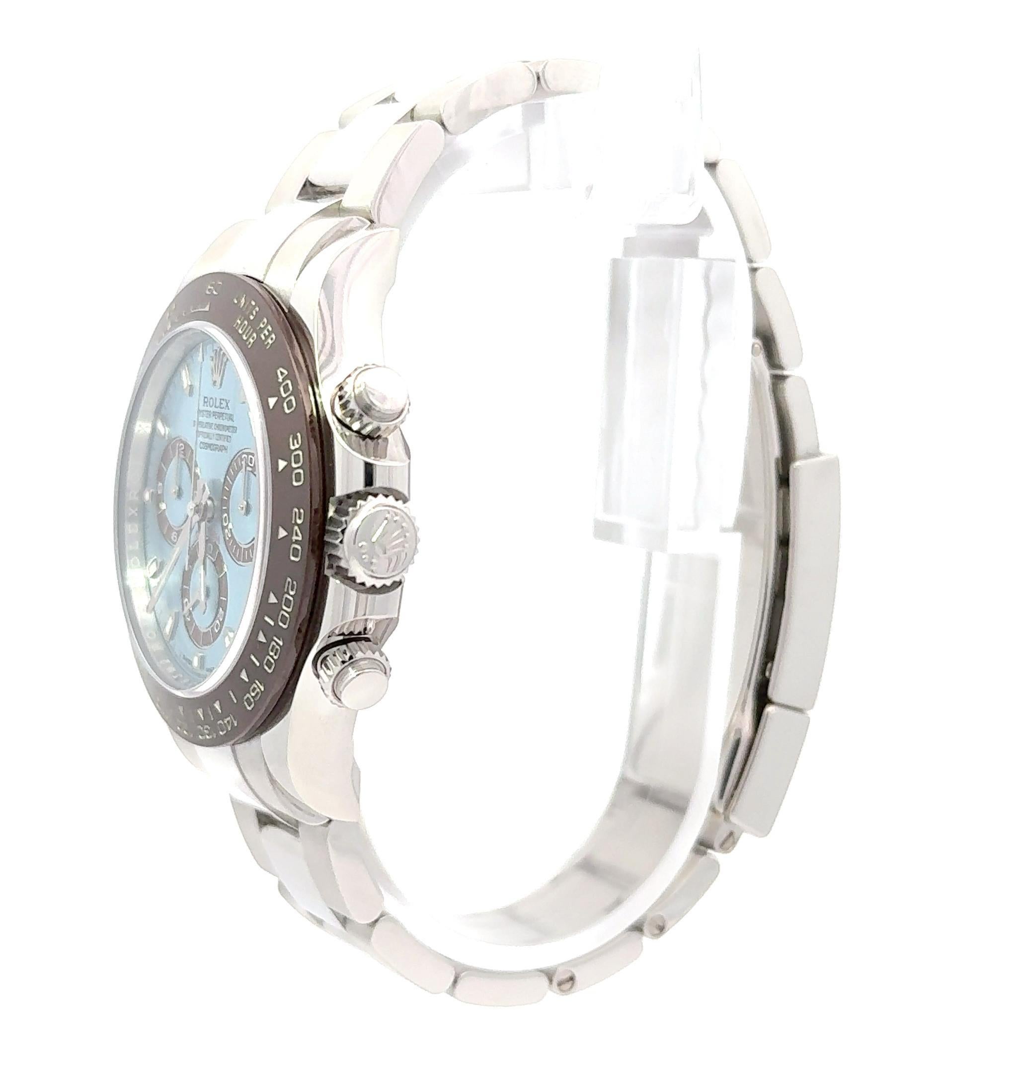 Reloj Rolex 2021 Daytona Modelo 116506 Platino Esfera Hielo c/caja y papeles en venta 1