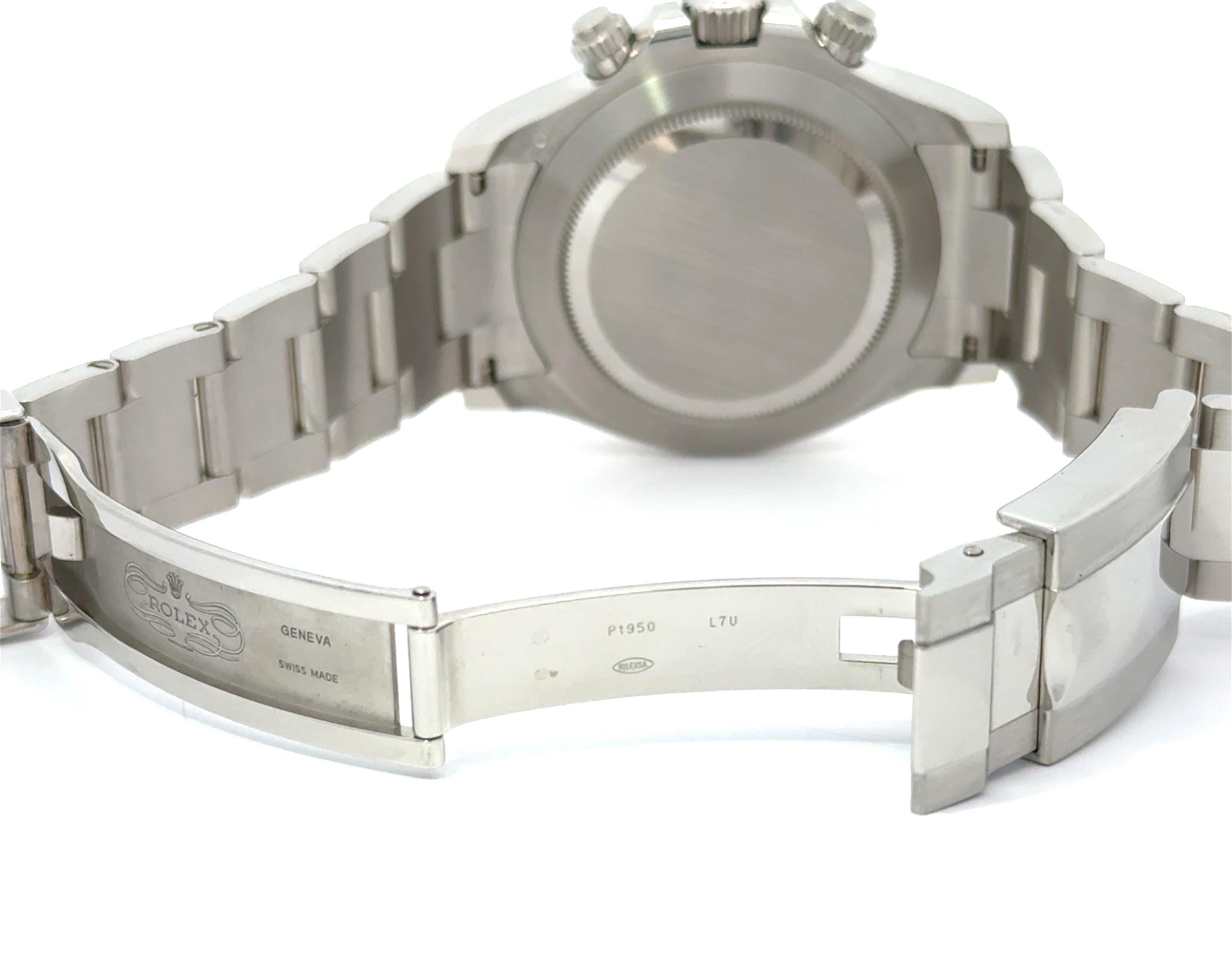 Reloj Rolex 2021 Daytona Modelo 116506 Platino Esfera Hielo c/caja y papeles en venta 4