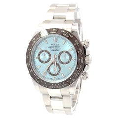 Rolex 2021 Daytona Modello 116506 Platino Quadrante Ghiaccio Orologio con Scatola e Documenti