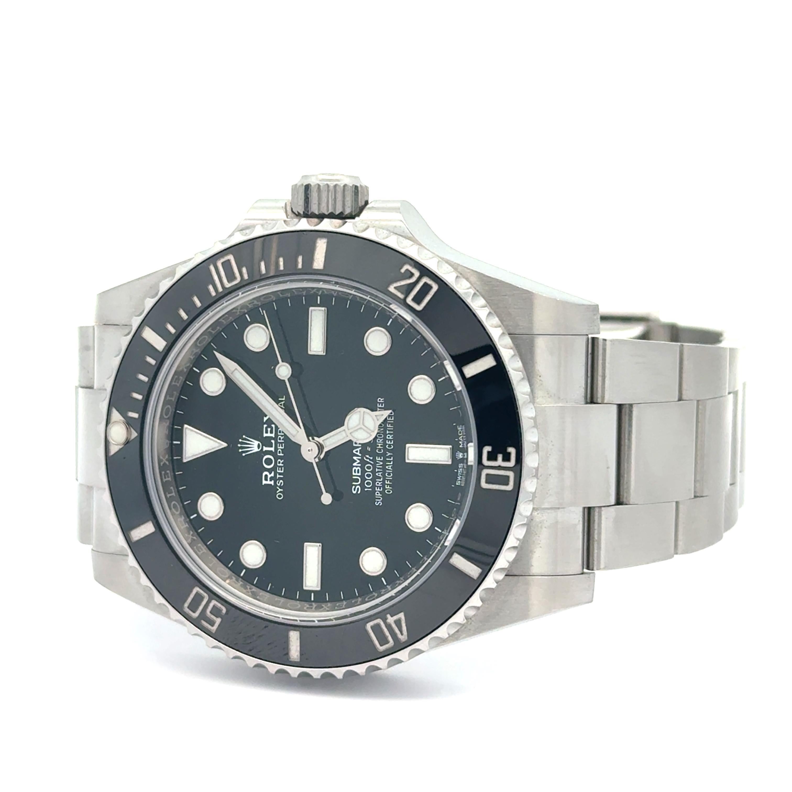 Reloj Rolex 2021 Submariner Sin Fecha 124060 Acero inoxidable 41mm c/ Tarjeta y caja en venta 1