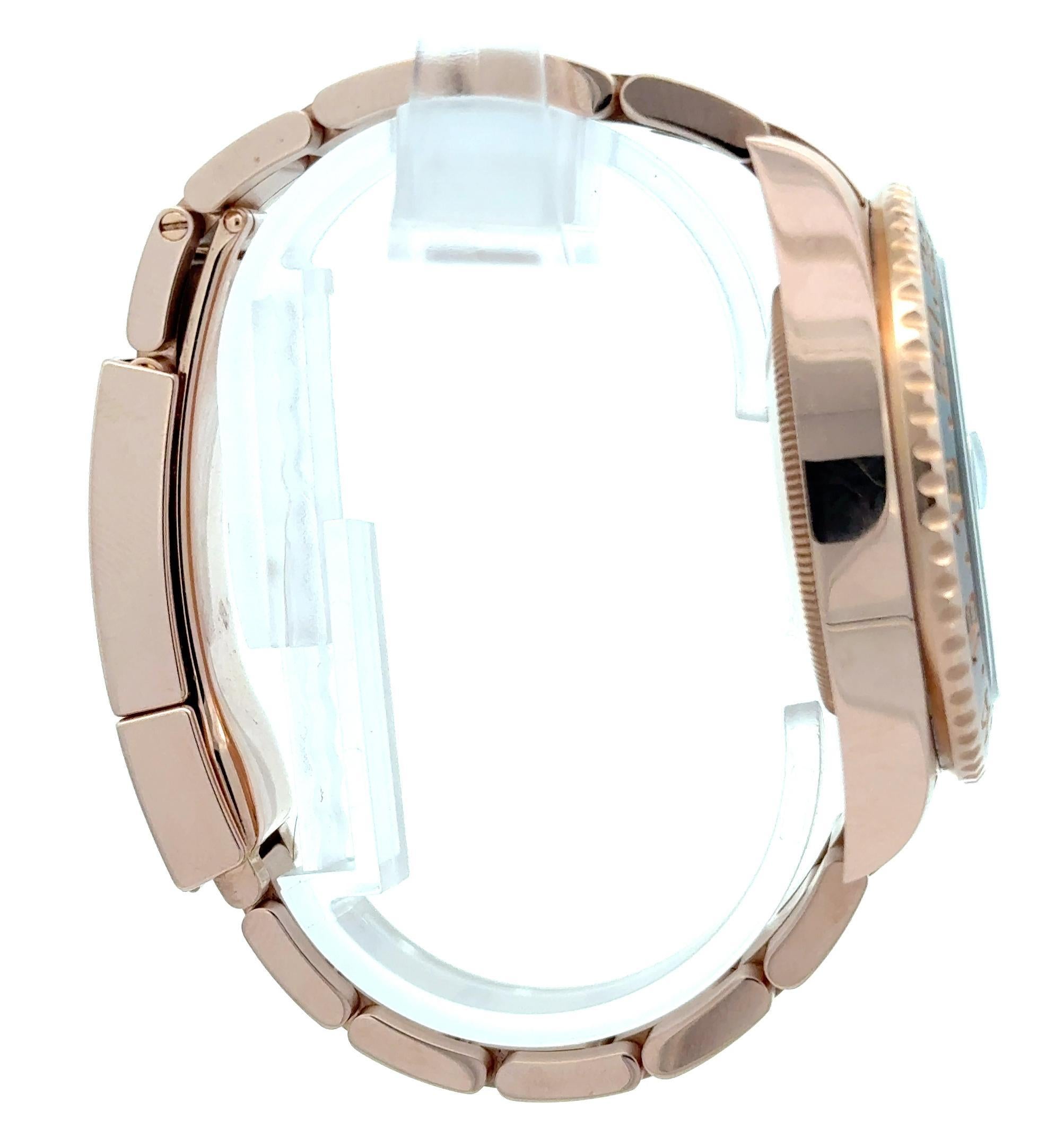 Women's or Men's Rolex 2022 GMT-Master II 126715CHNR 18k Rose Gold 40mm Watch w/ Box and Card For Sale