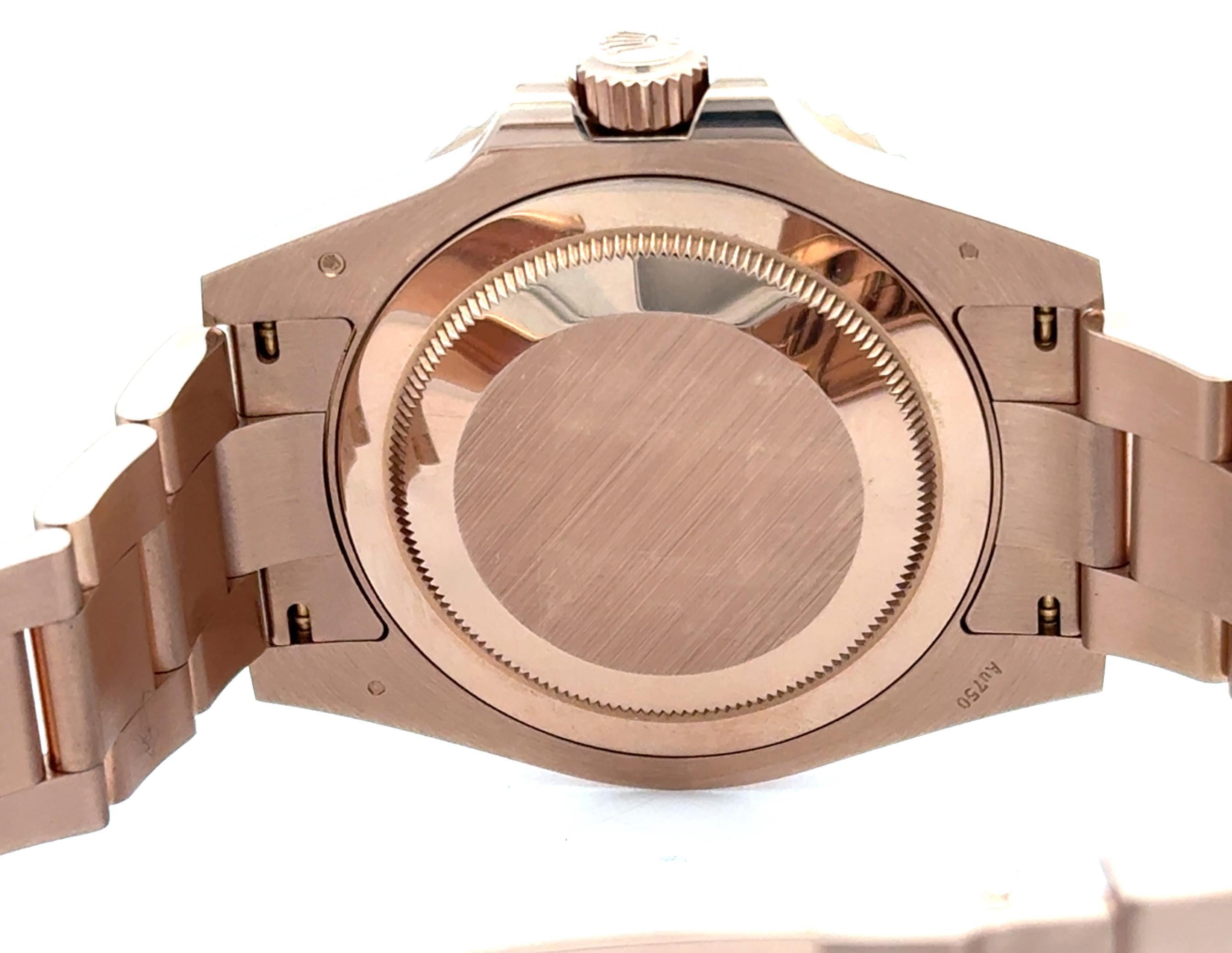 Rolex 2022 GMT-Master II 126715CHNR 18k Rose Gold 40mm Watch w/ Box and Card For Sale 4
