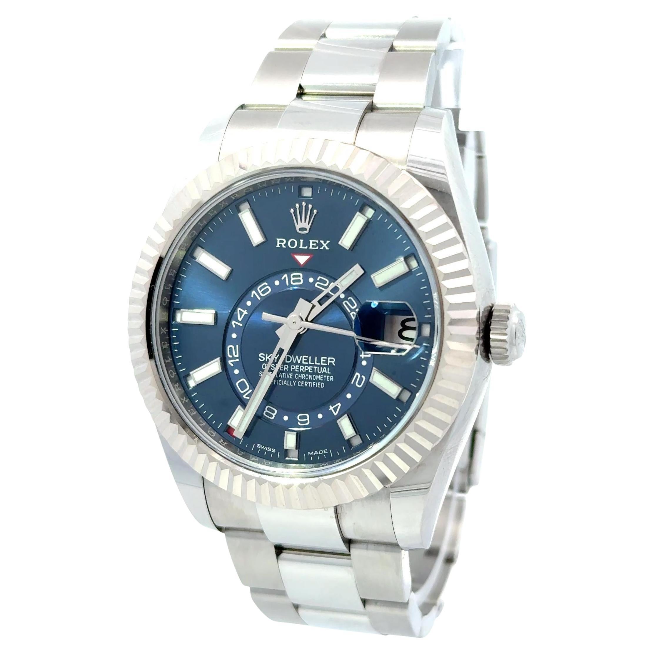 Rolex 2022 Sky-Dweller 326934 Reloj Oyster inoxidable 42mm c/caja y papeles
