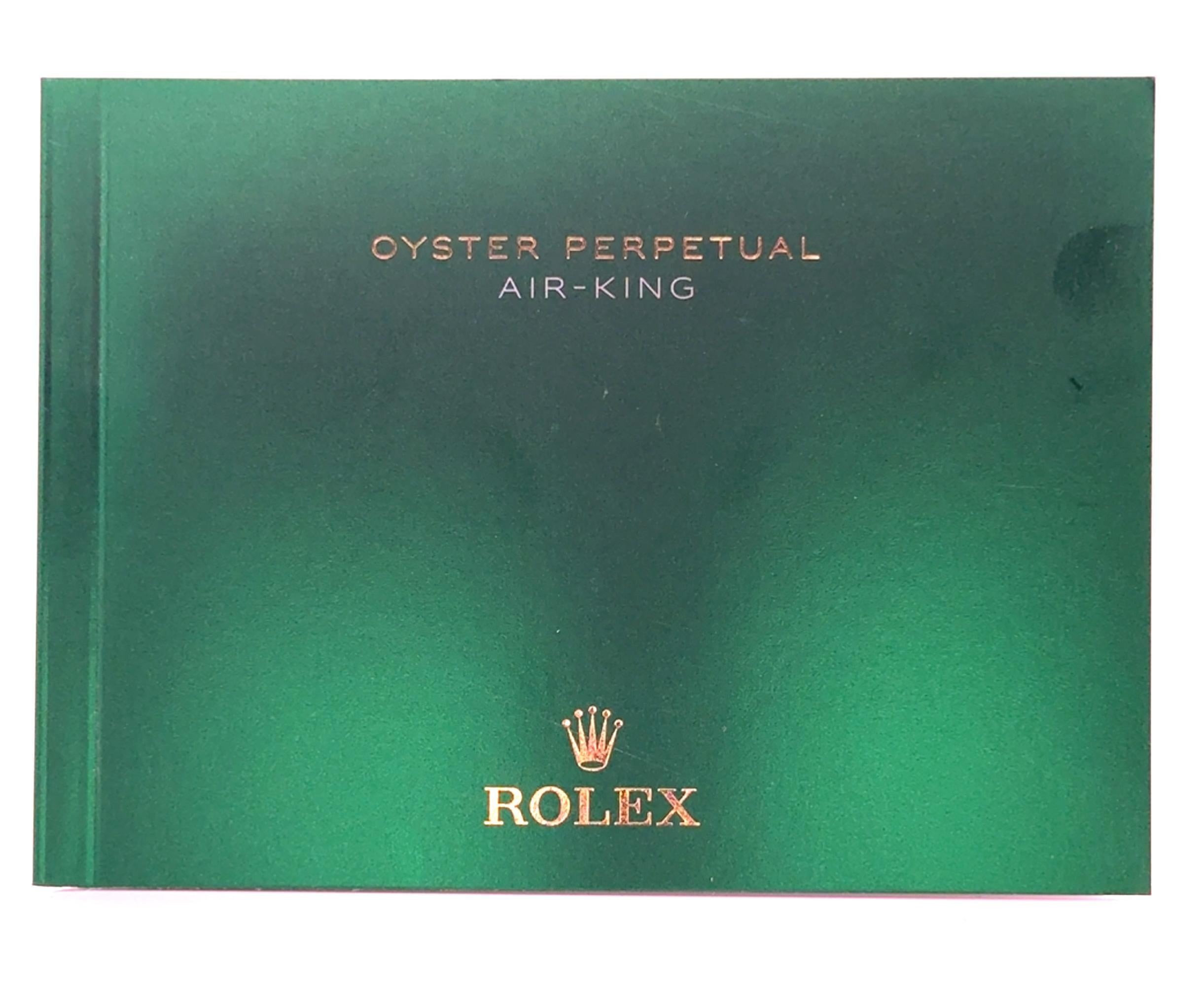 Rolex 2023 Air King - 126900 40mm Stainless Steel Oyster Watch w/ Box and Papers For Sale 4
