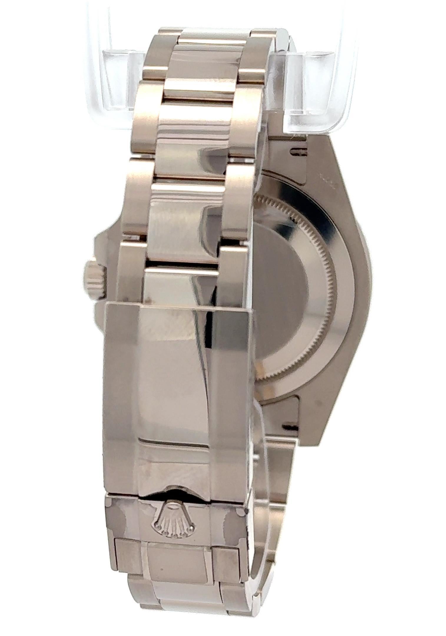 Rolex 2023 GMT-Master II 126719BLRO Reloj de oro con esfera de meteorito con tarjeta y etiqueta en Excelente estado para la venta en Palm Beach, FL