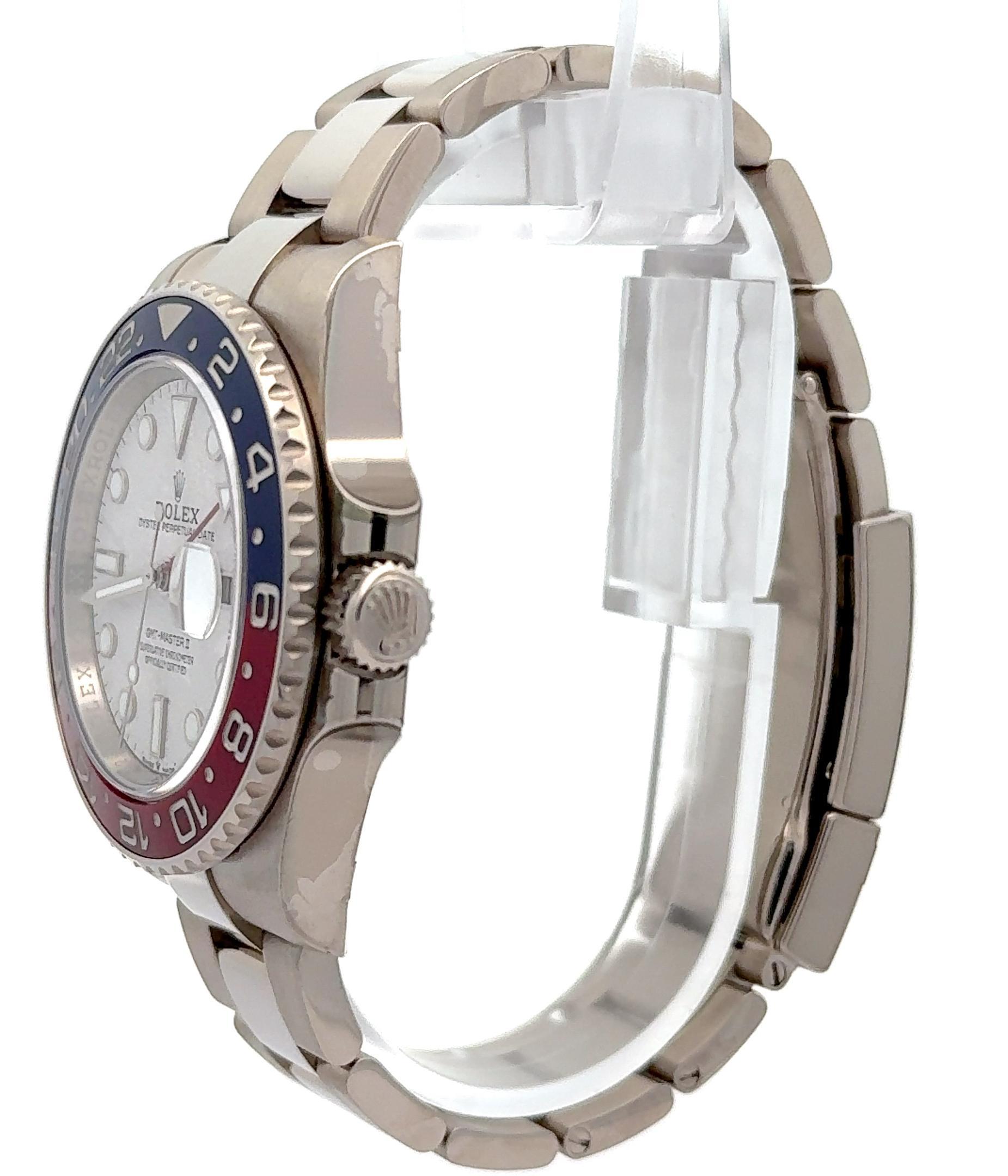 Rolex 2023 GMT-Master II 126719BLRO Reloj de oro con esfera de meteorito con tarjeta y etiqueta en venta 2