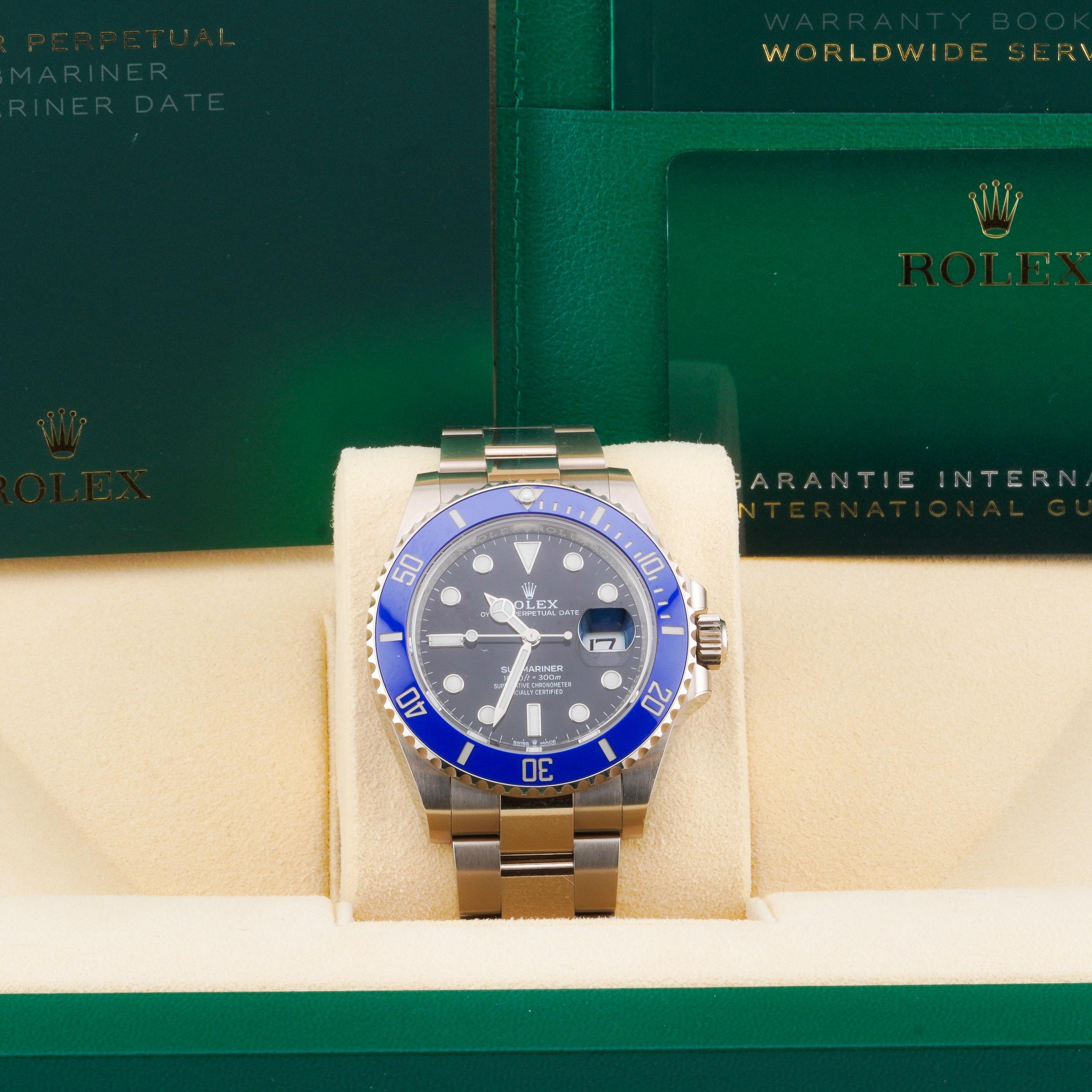 Rolex 2023 Submariner Date 126619LB White Gold Watch w/ Box and Papers en vente 6