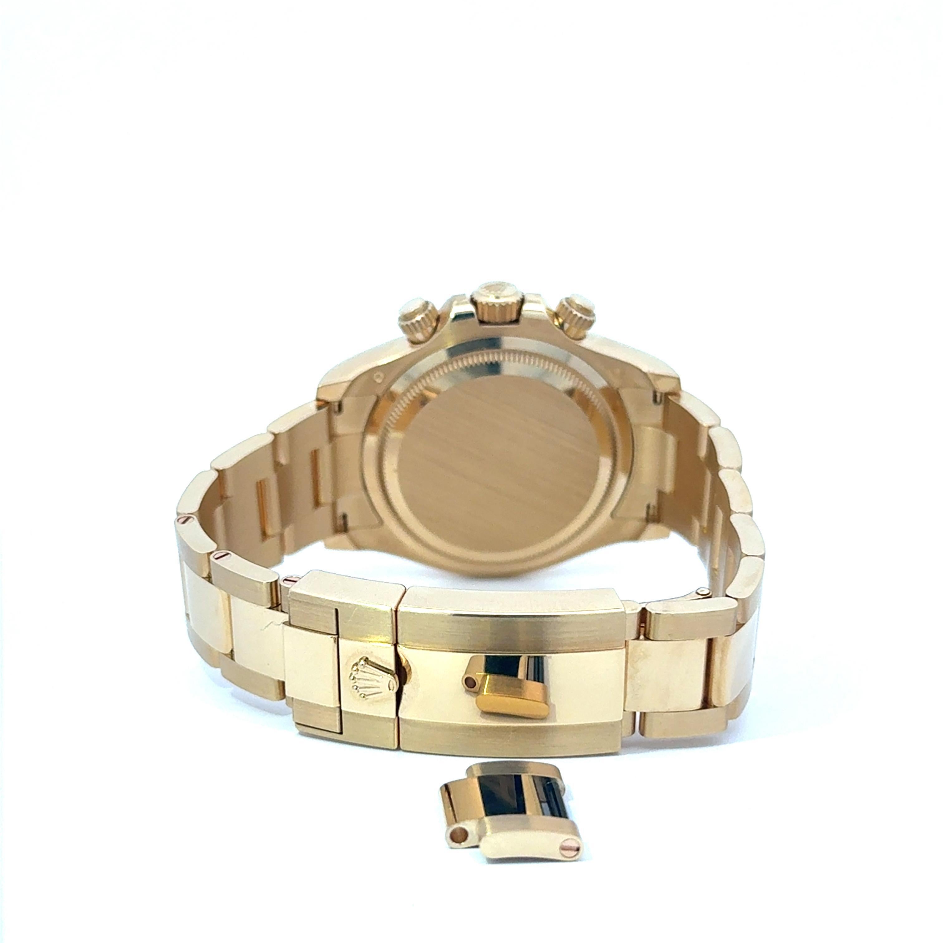 da uomo o donna Rolex 2024 Daytona 126508 40mm Oro Giallo Quadrante Nero Orologio con Scatola e Documenti in vendita