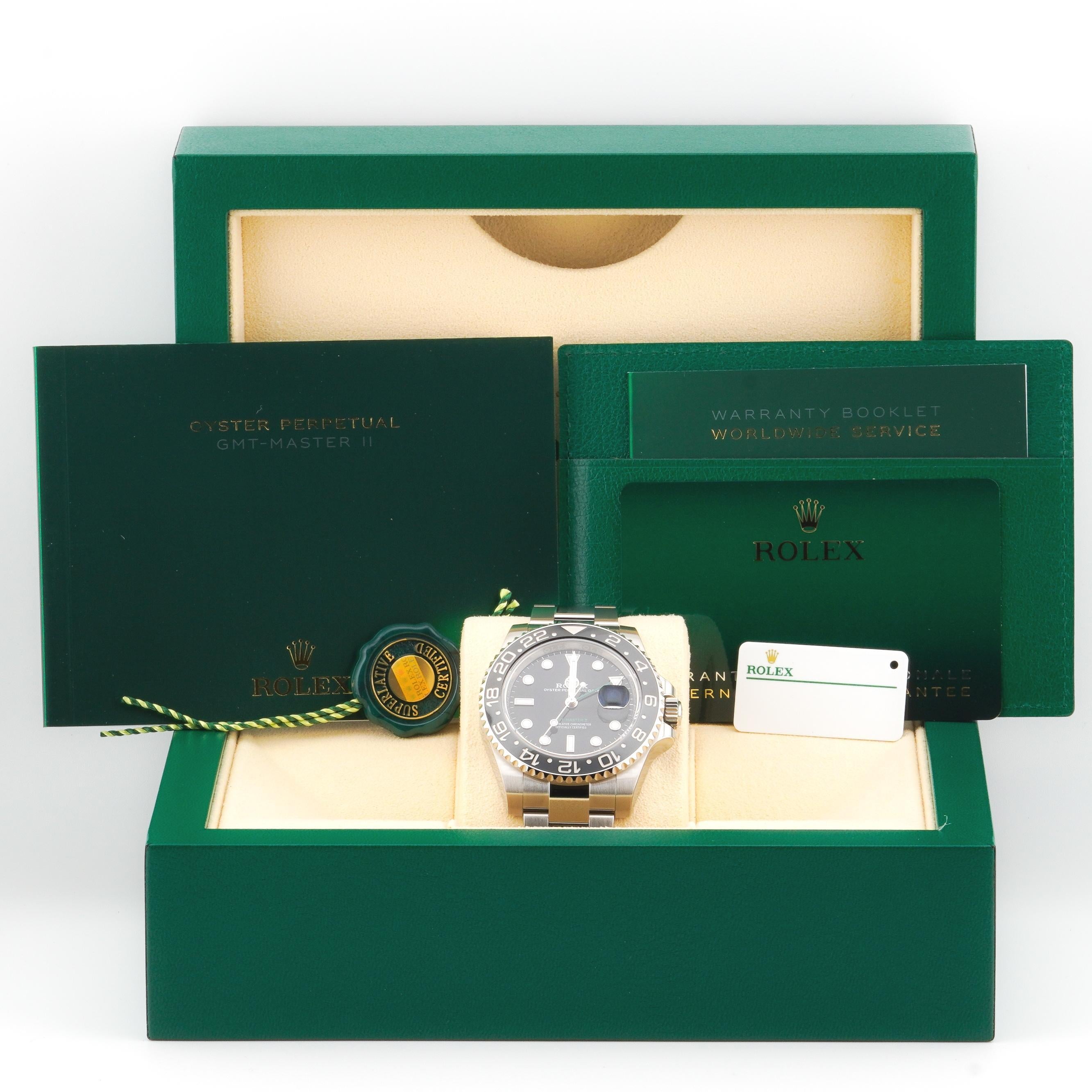 Rolex 2024 GMT-Master II 126710GRNR Orologio da Polso Inox con Scatola e Documenti 7