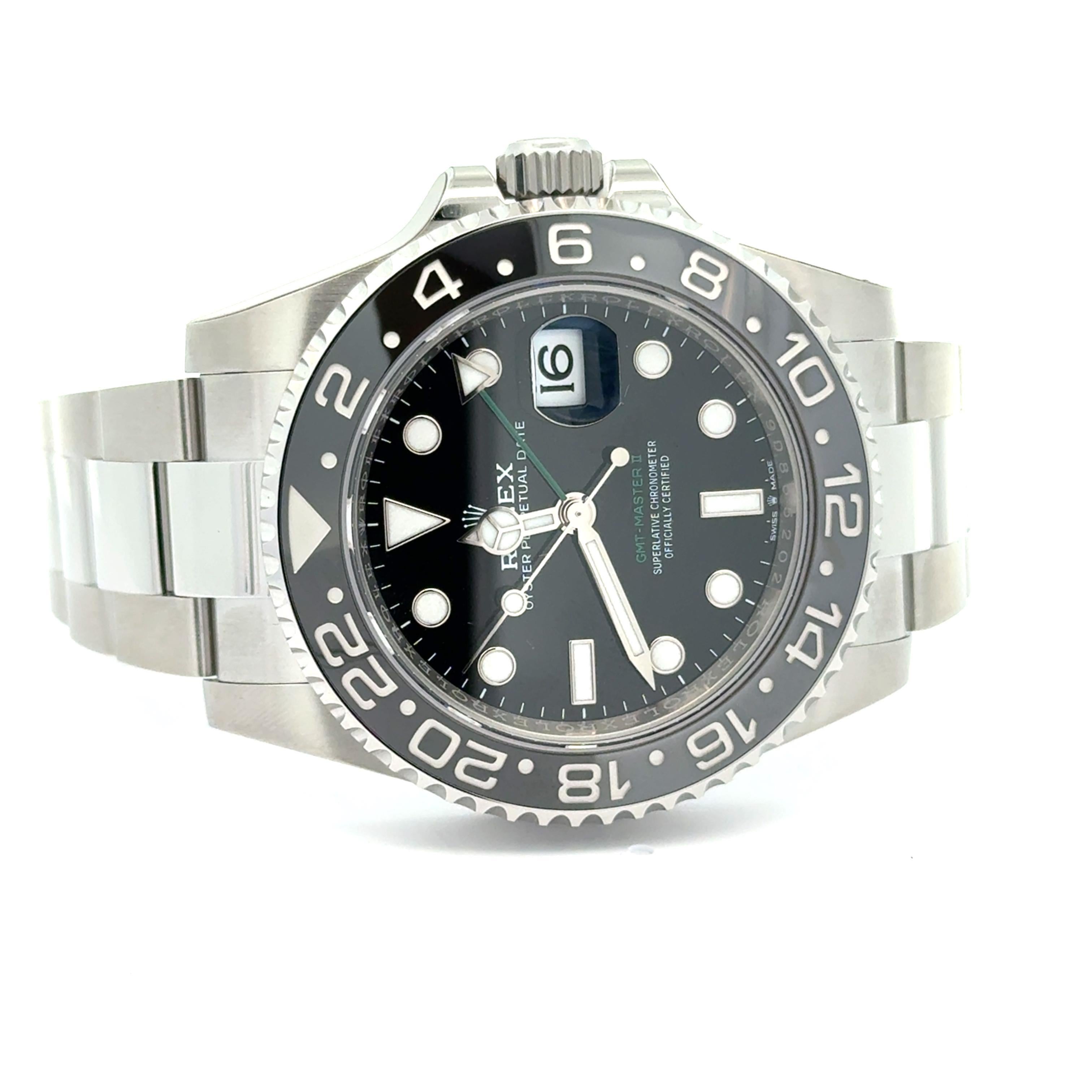 Rolex 2024 GMT-Master II 126710GRNR Orologio da Polso Inox con Scatola e Documenti 4