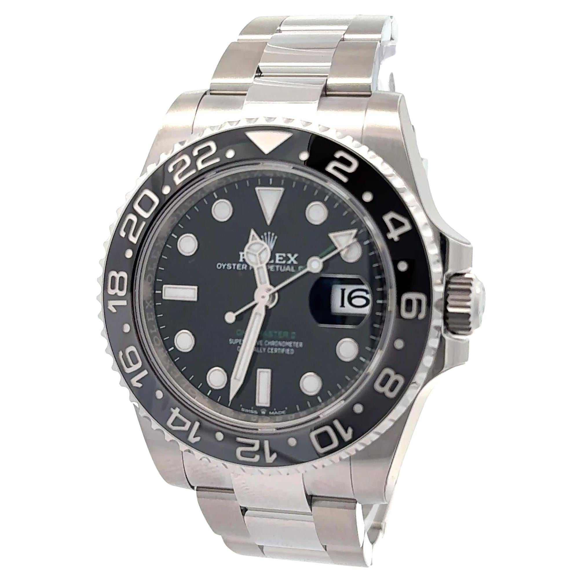 Rolex 2024 GMT-Master II 126710GRNR Stainless Wrist Watch w/ Box and Papers