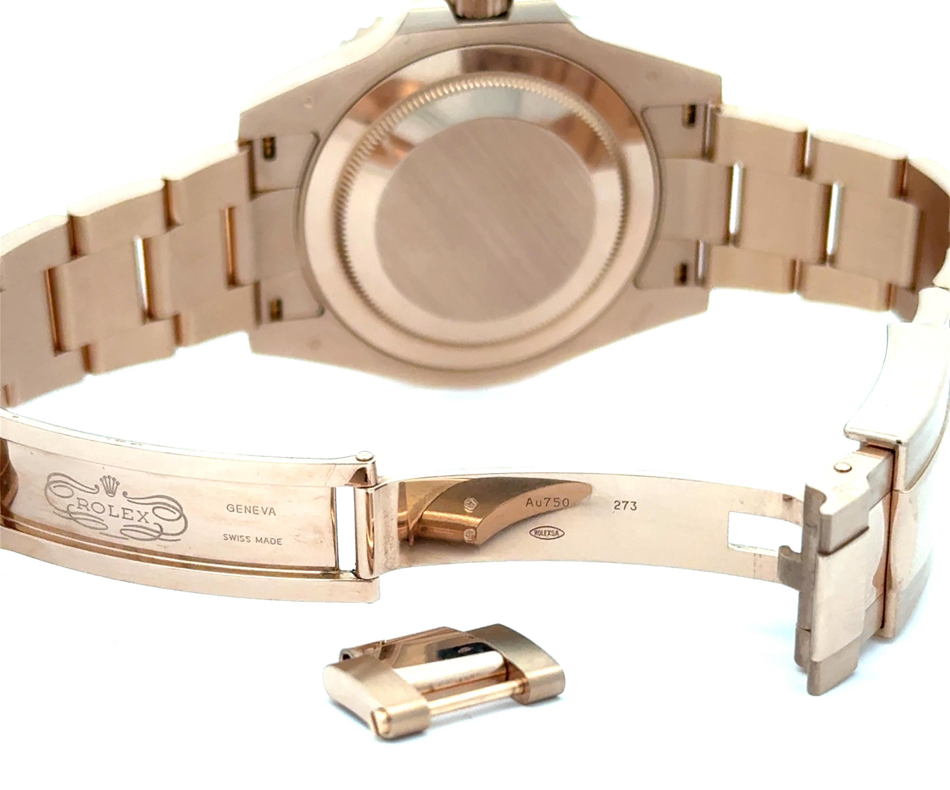 Rolex 2024 GMT-Master II 126715CHNR 40mm Rose Gold Watch w/ FULL SET For Sale 3