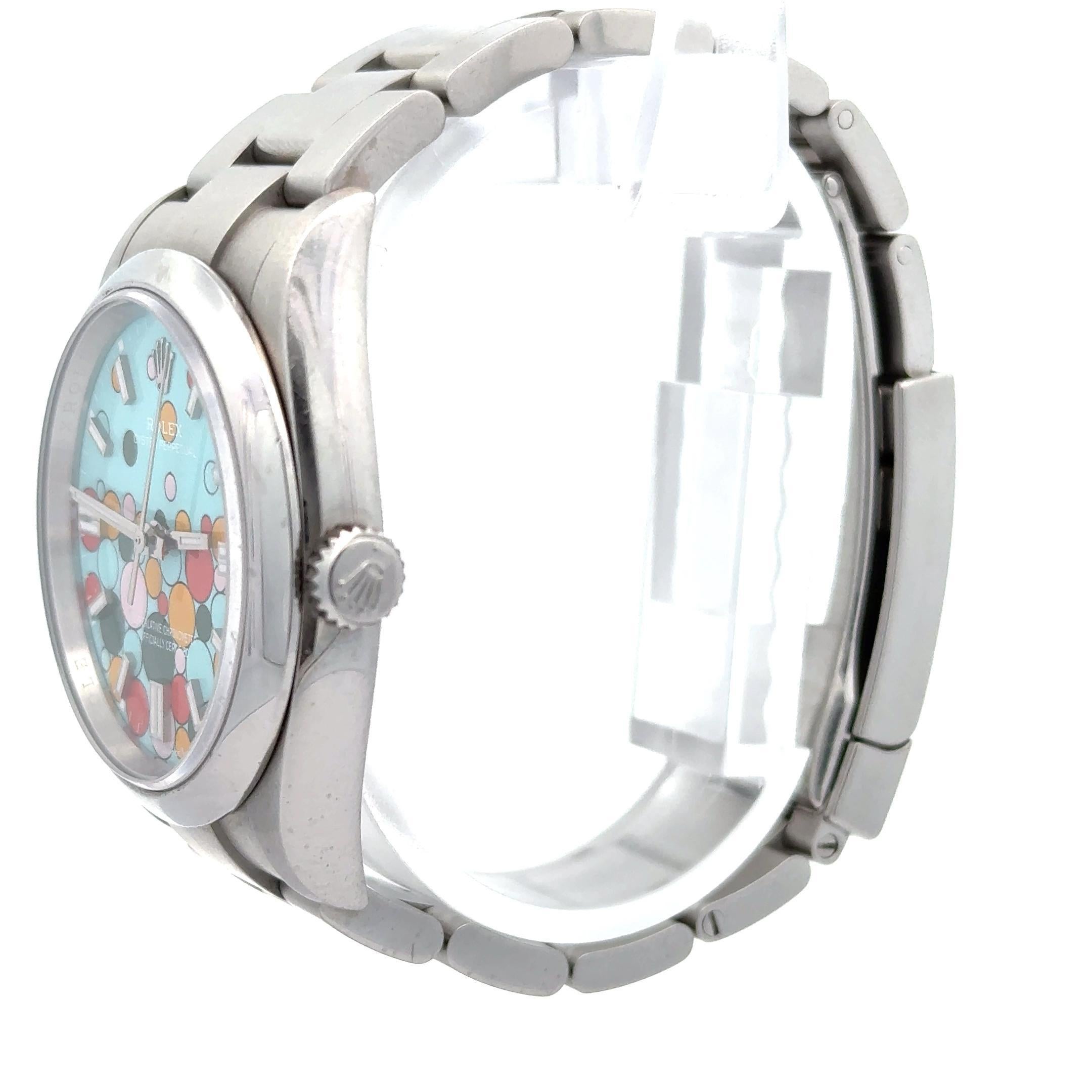 Rolex 2024 Oyster Perpetual 126000 36mm Celebration Dial Uhr w / Box und Papiere im Angebot 2