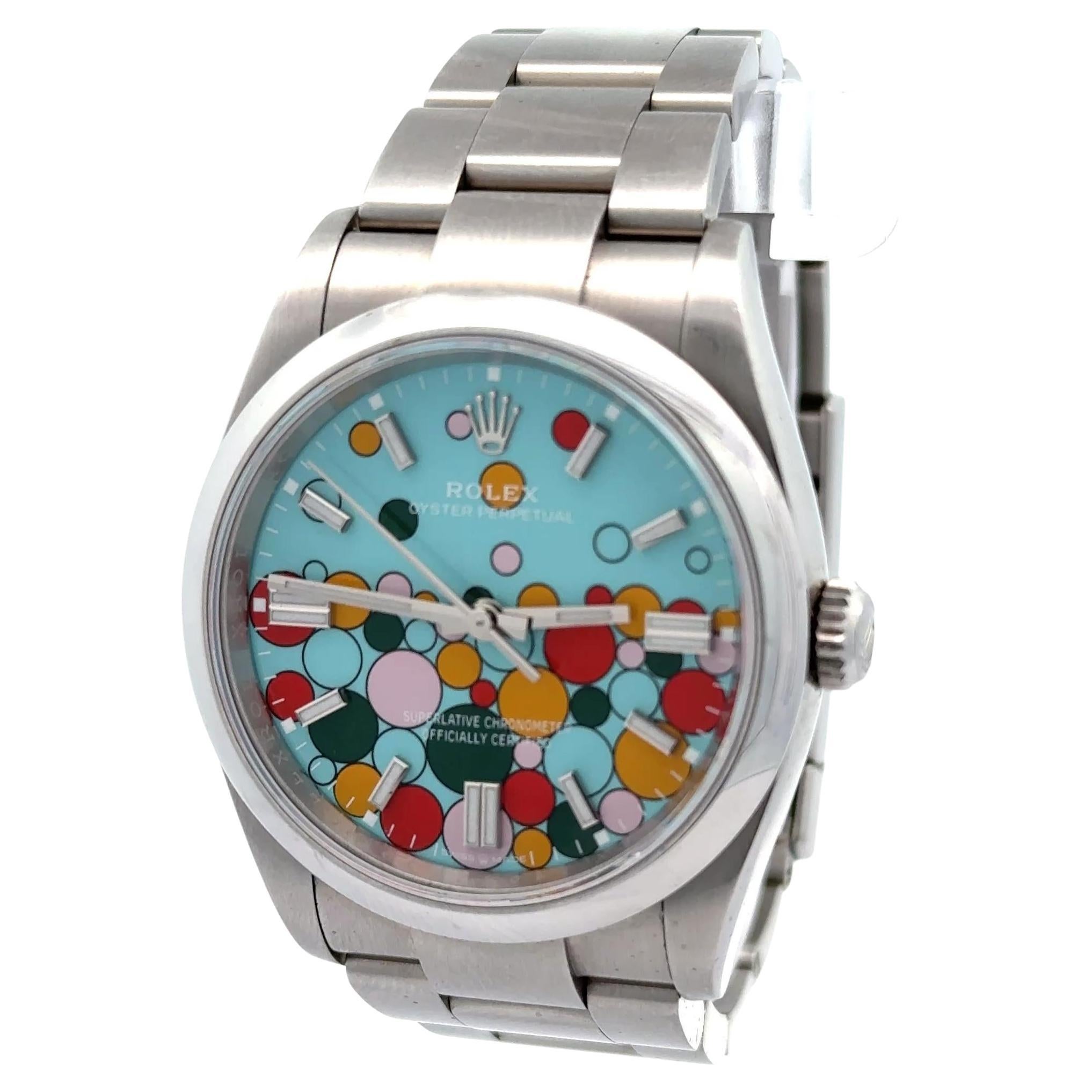 Rolex 2024 Oyster Perpetual 126000 36mm Celebration Dial Uhr w / Box und Papiere im Angebot