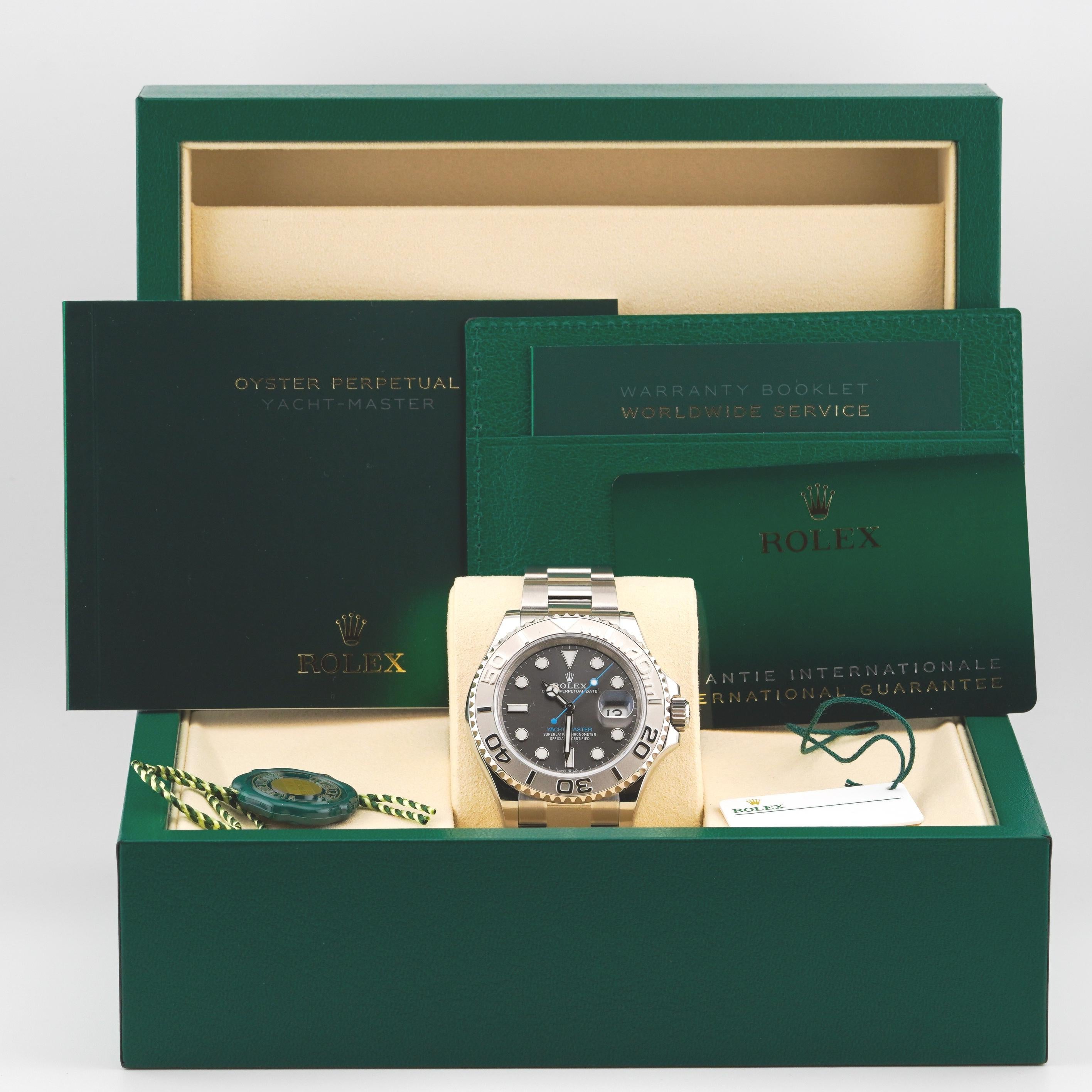 Rolex 2025 Yacht-Master 126622 40mm Quadrante rodio Orologio inossidabile con SET COMPLETO in vendita 6