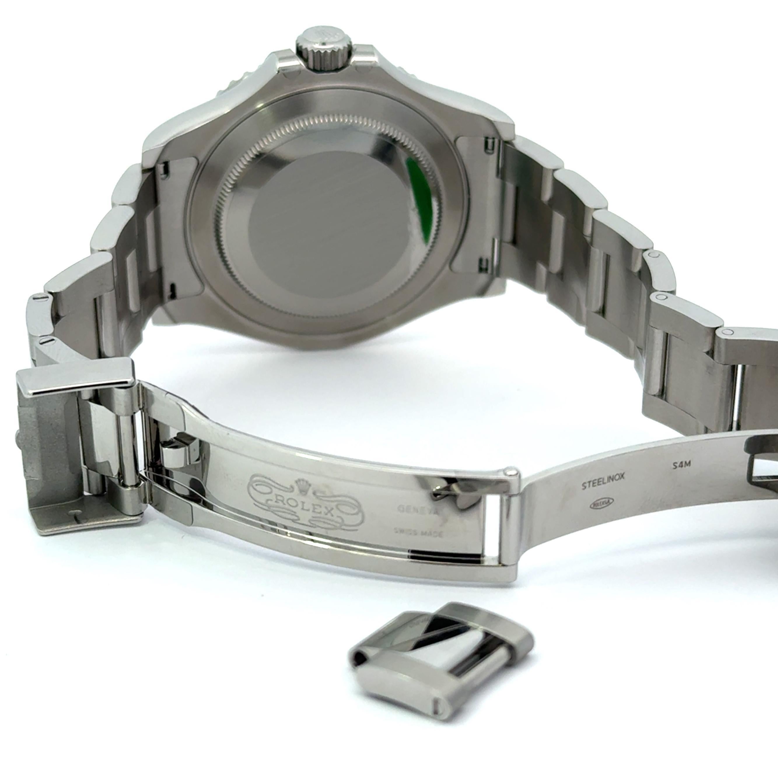 Rolex 2025 Yacht-Master 126622 40mm Quadrante rodio Orologio inossidabile con SET COMPLETO in vendita 4
