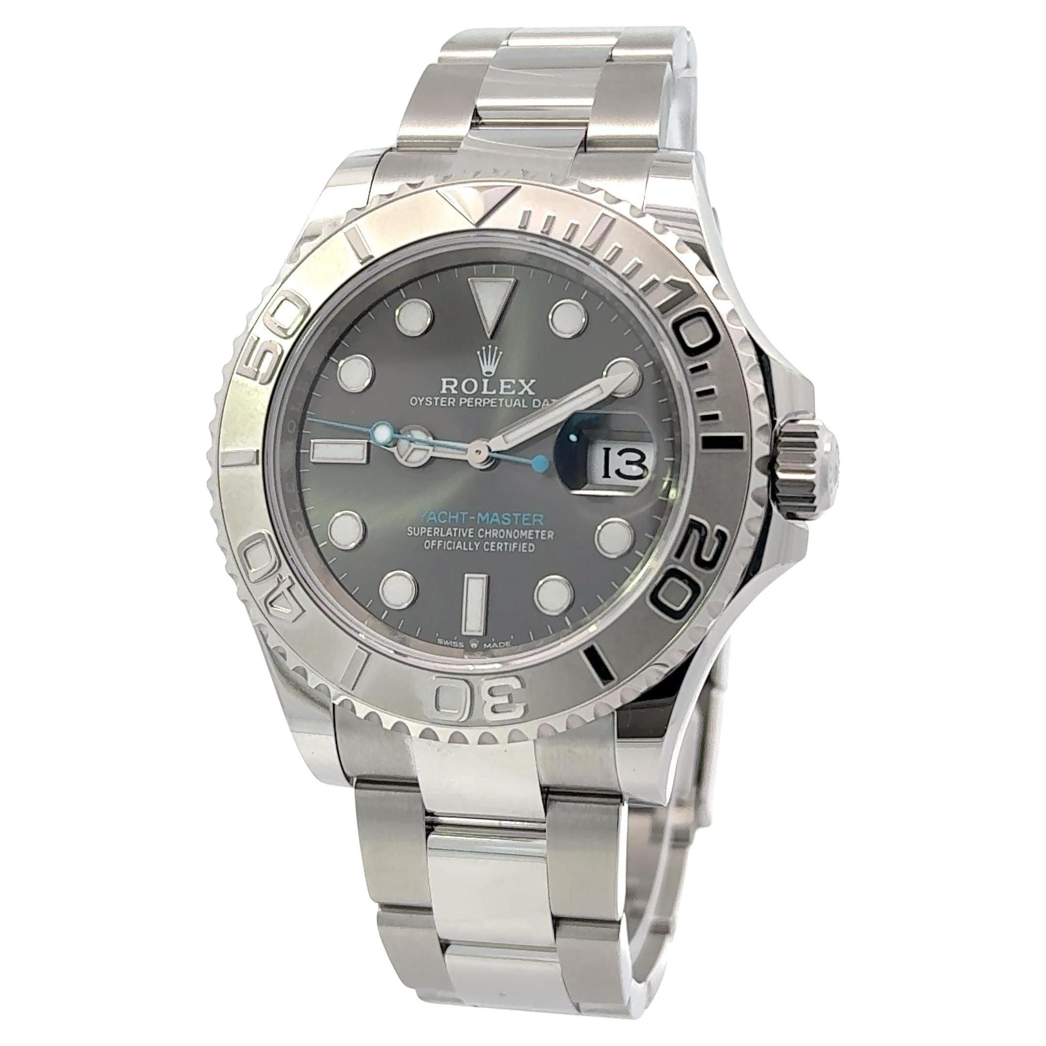 Rolex 2025 Yacht-Master 126622 40mm Quadrante rodio Orologio inossidabile con SET COMPLETO in vendita