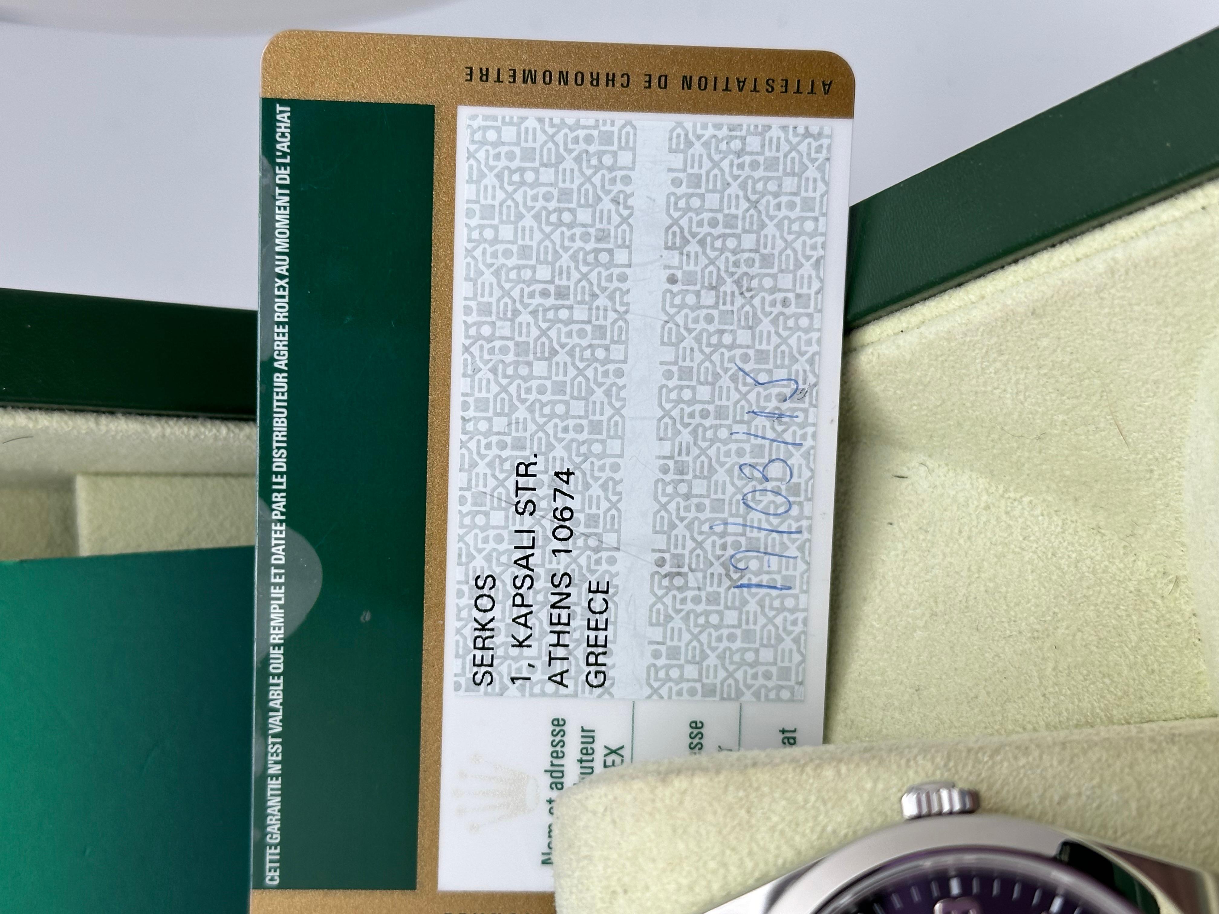 Rolex 214270 Explorer 39mm Schwarzes Zifferblatt Edelstahl Box Papier Herren