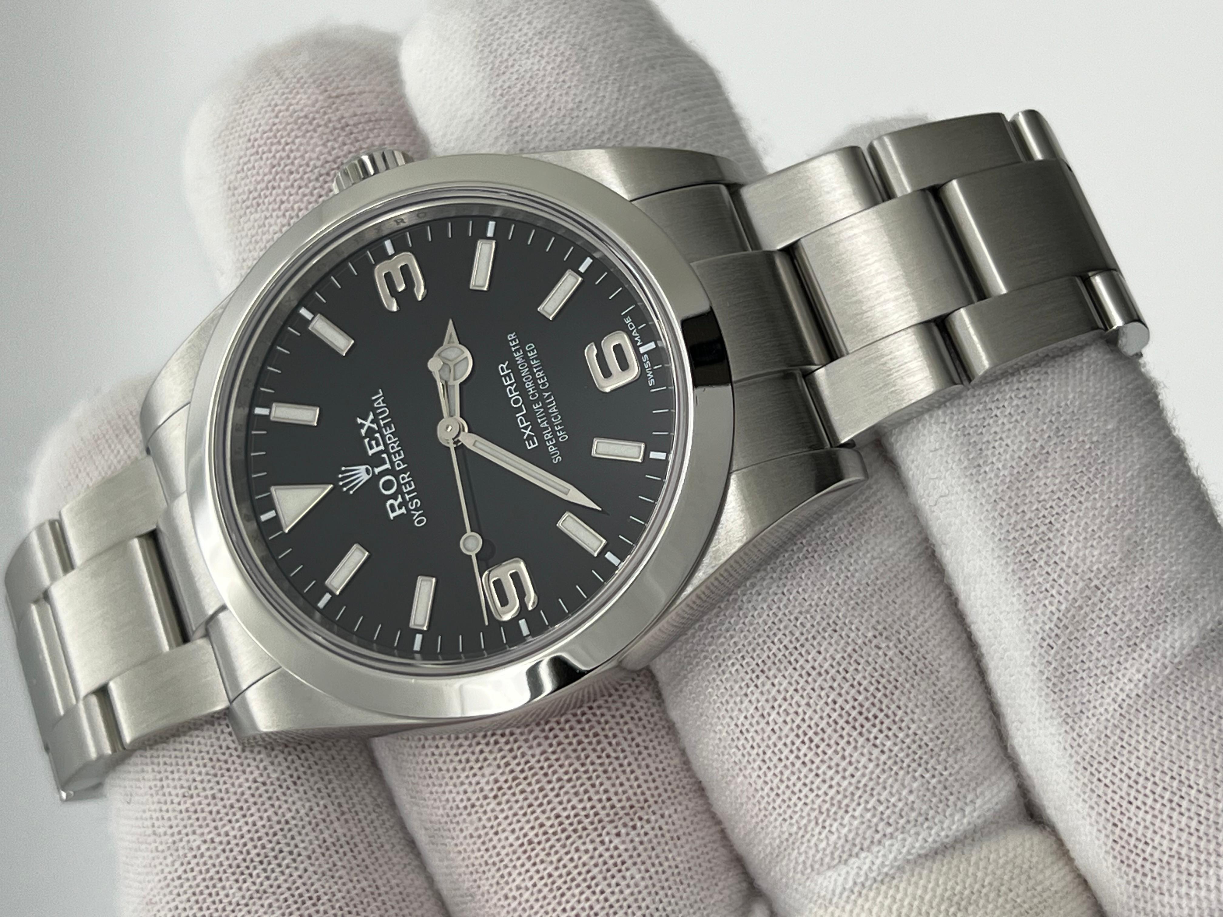 Rolex 214270 Explorer 39mm Quadrante Nero Acciaio Inox 7