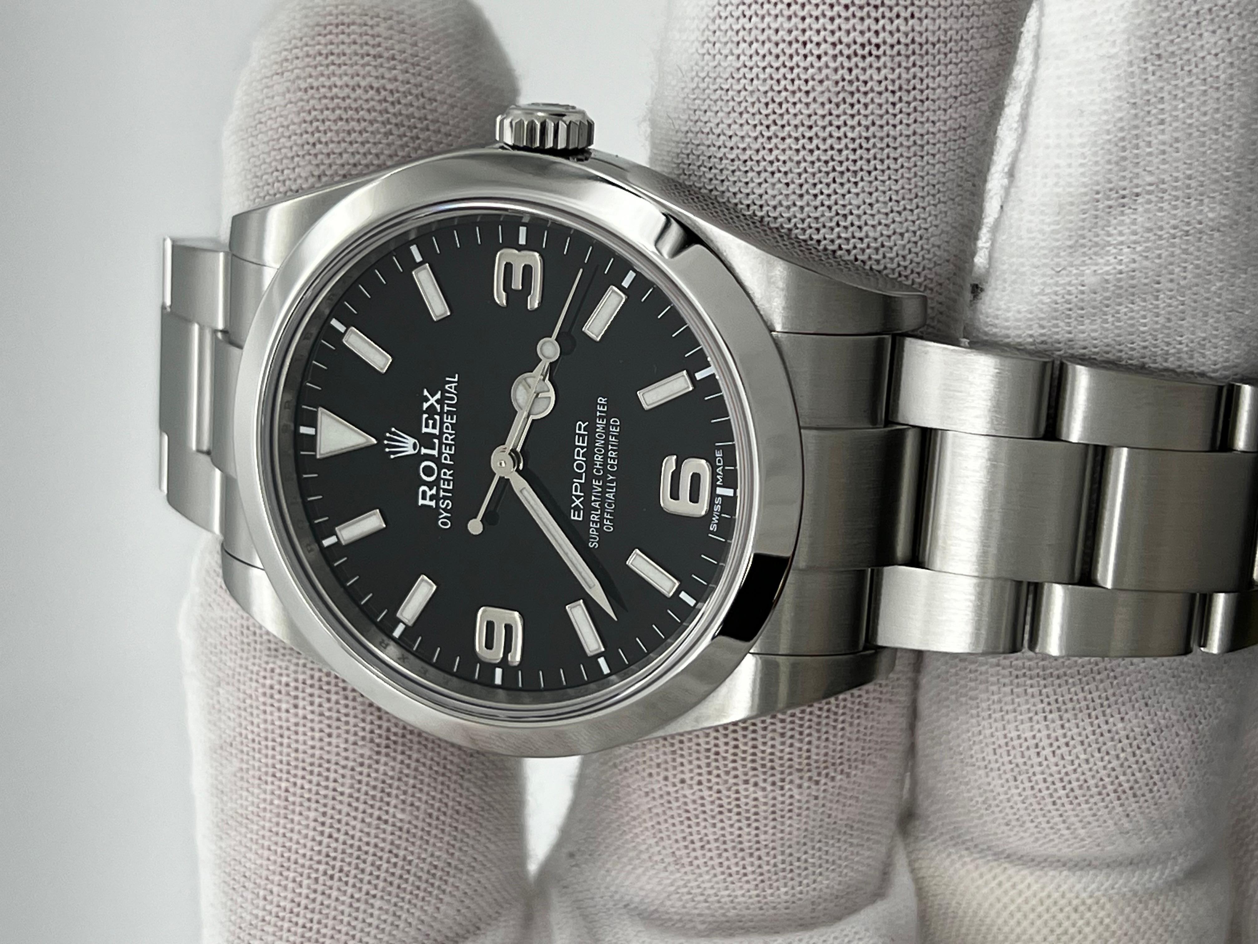Rolex 214270 Explorer 39mm Quadrante Nero Acciaio Inox 1