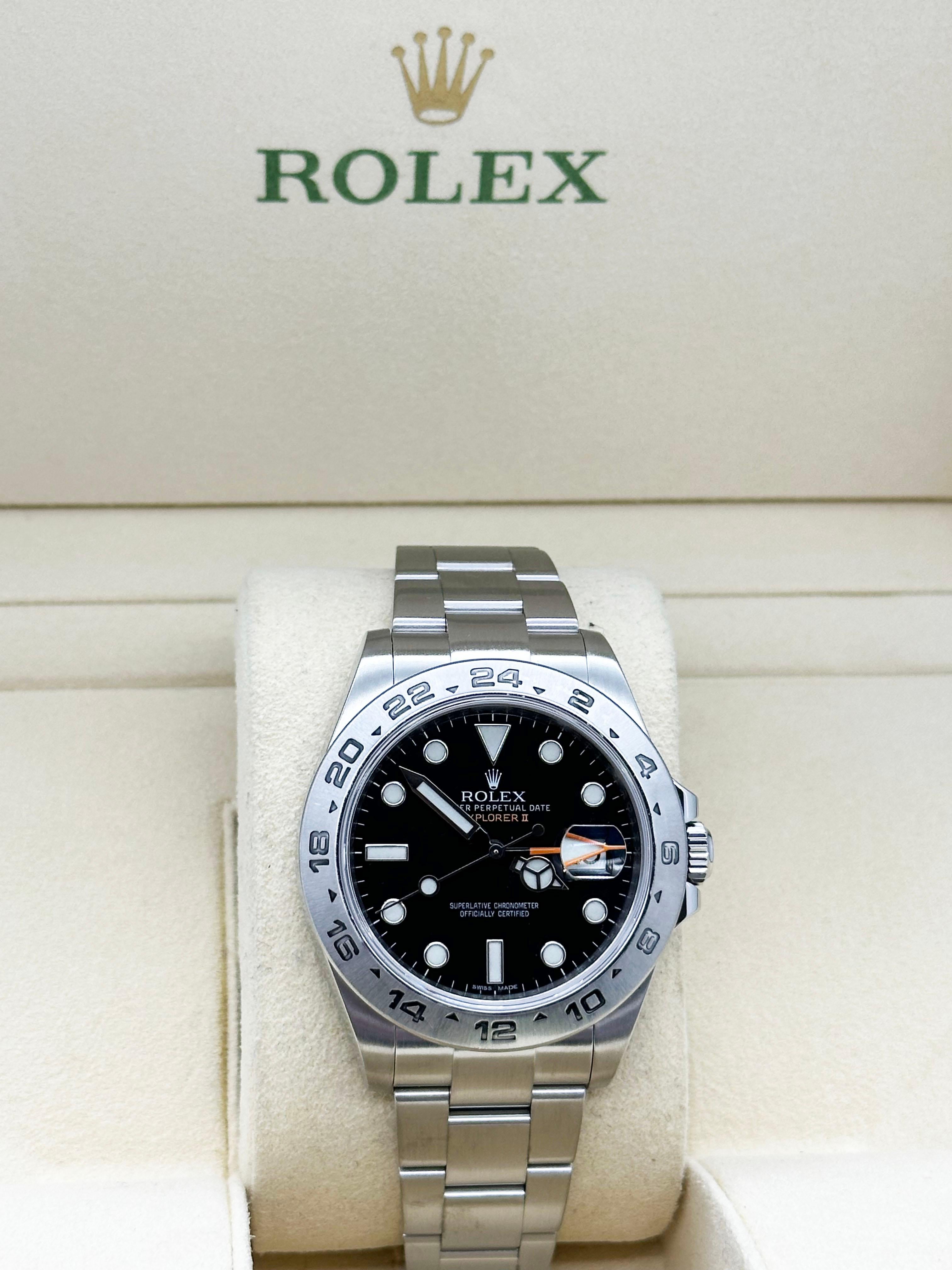 Rolex Explorer II 216570 42mm Schwarzes Zifferblatt Edelstahl Rolex Box 3