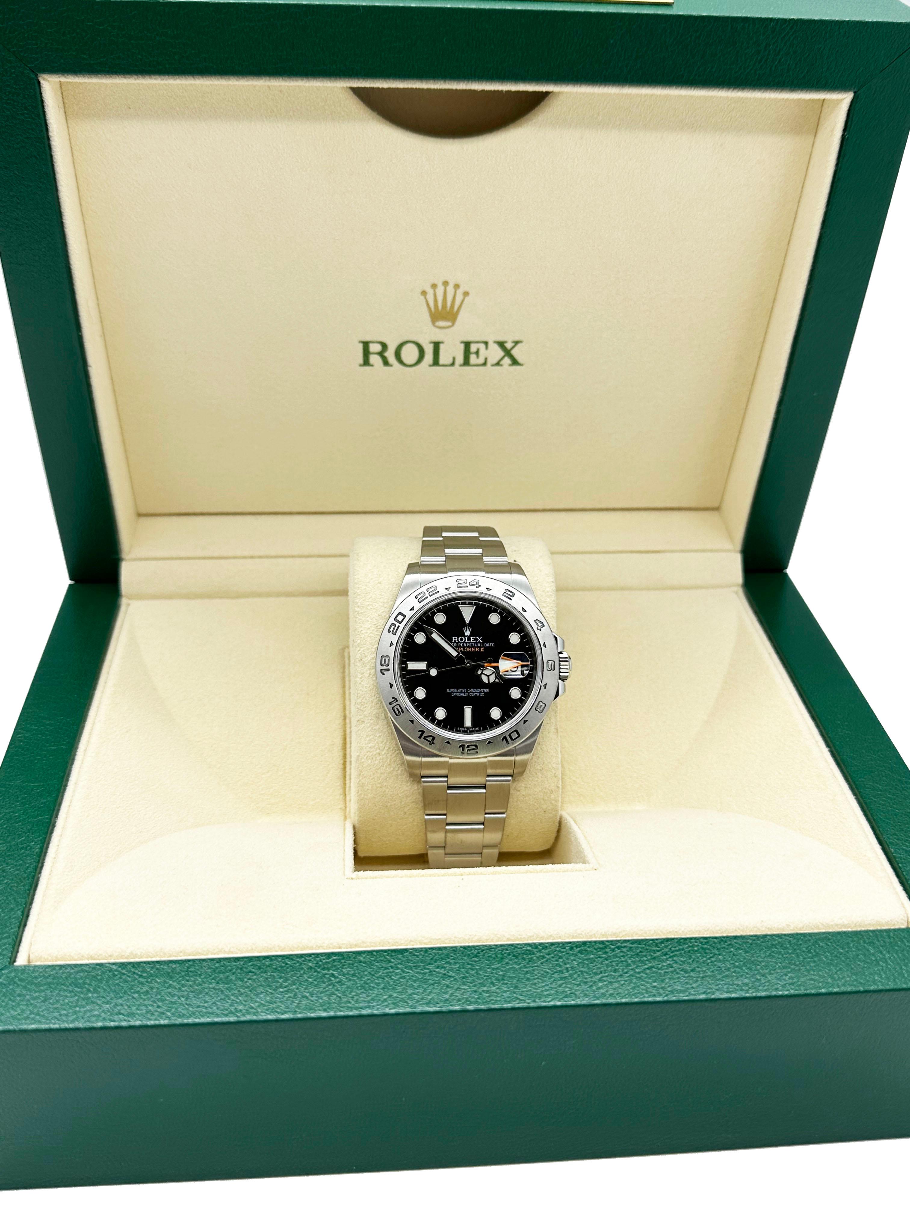Rolex Explorer II 216570 42mm Schwarzes Zifferblatt Edelstahl Rolex Box 4