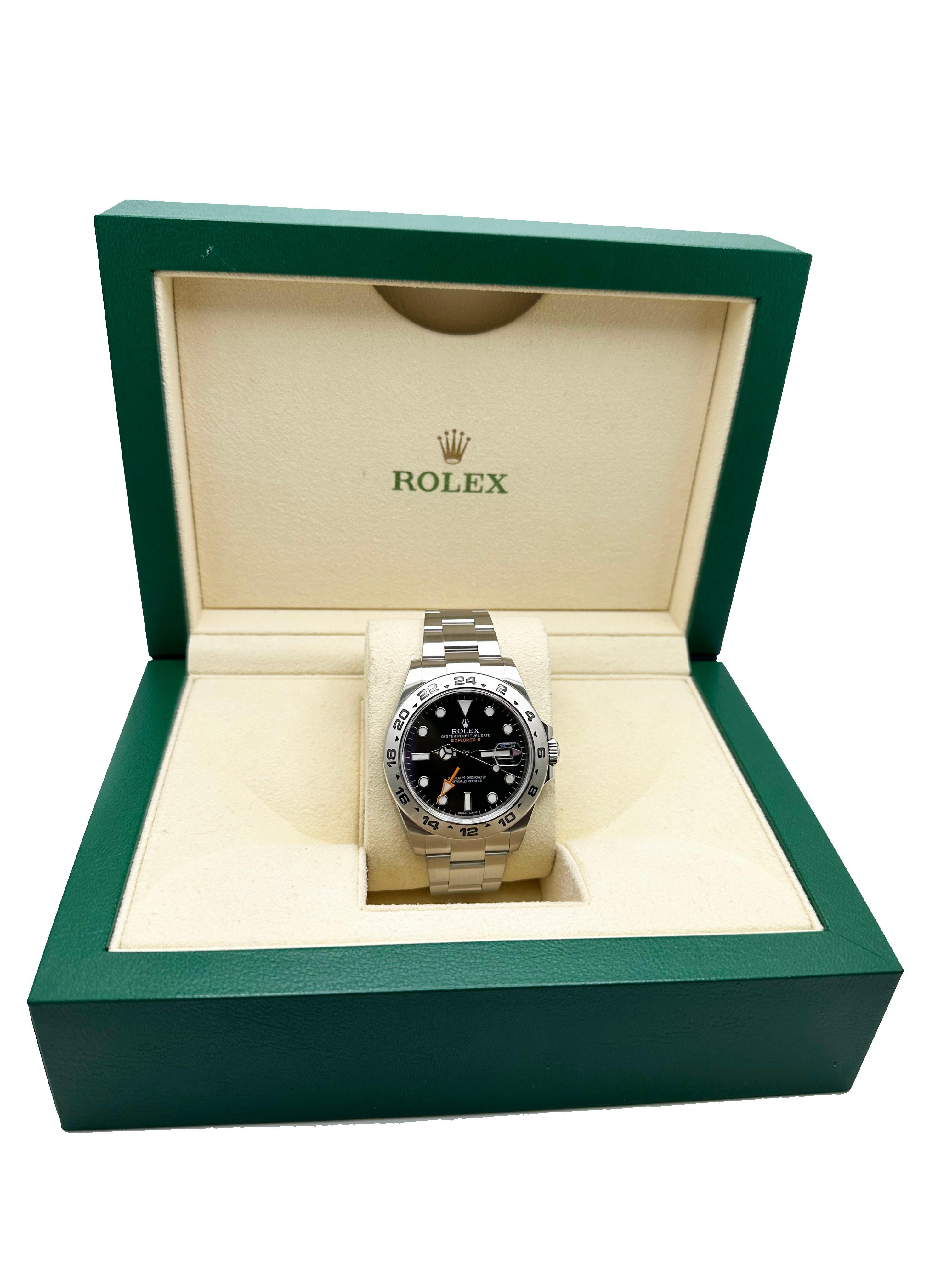 Rolex 216570 Explorer II Schwarzes Zifferblatt Edelstahlschachtel 42mm 1