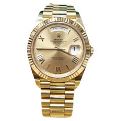 Rolex 228238 President Day Date 40mm Champagne 18K Yellow Gold Box Paper