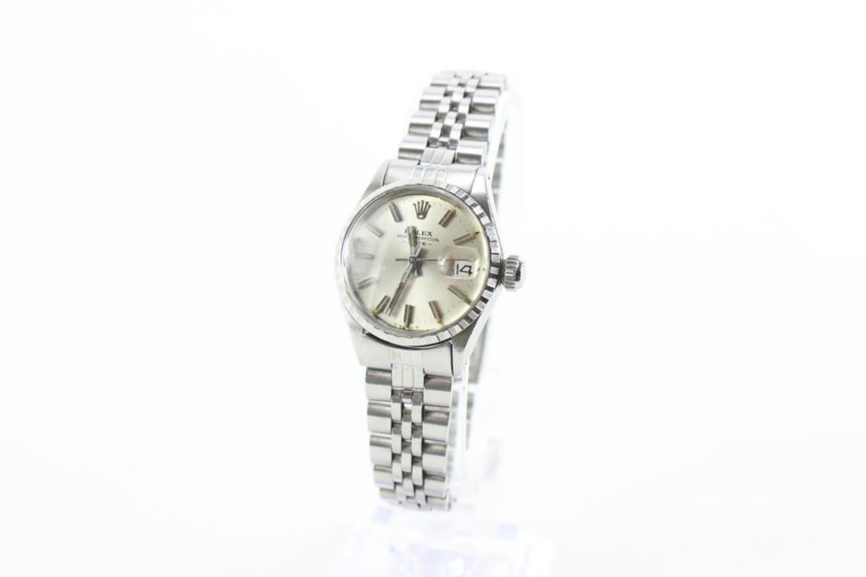 Rolex 25mm Ref 6524 Stainless Steel Oyster Perpetual Datejust 39r811s 3