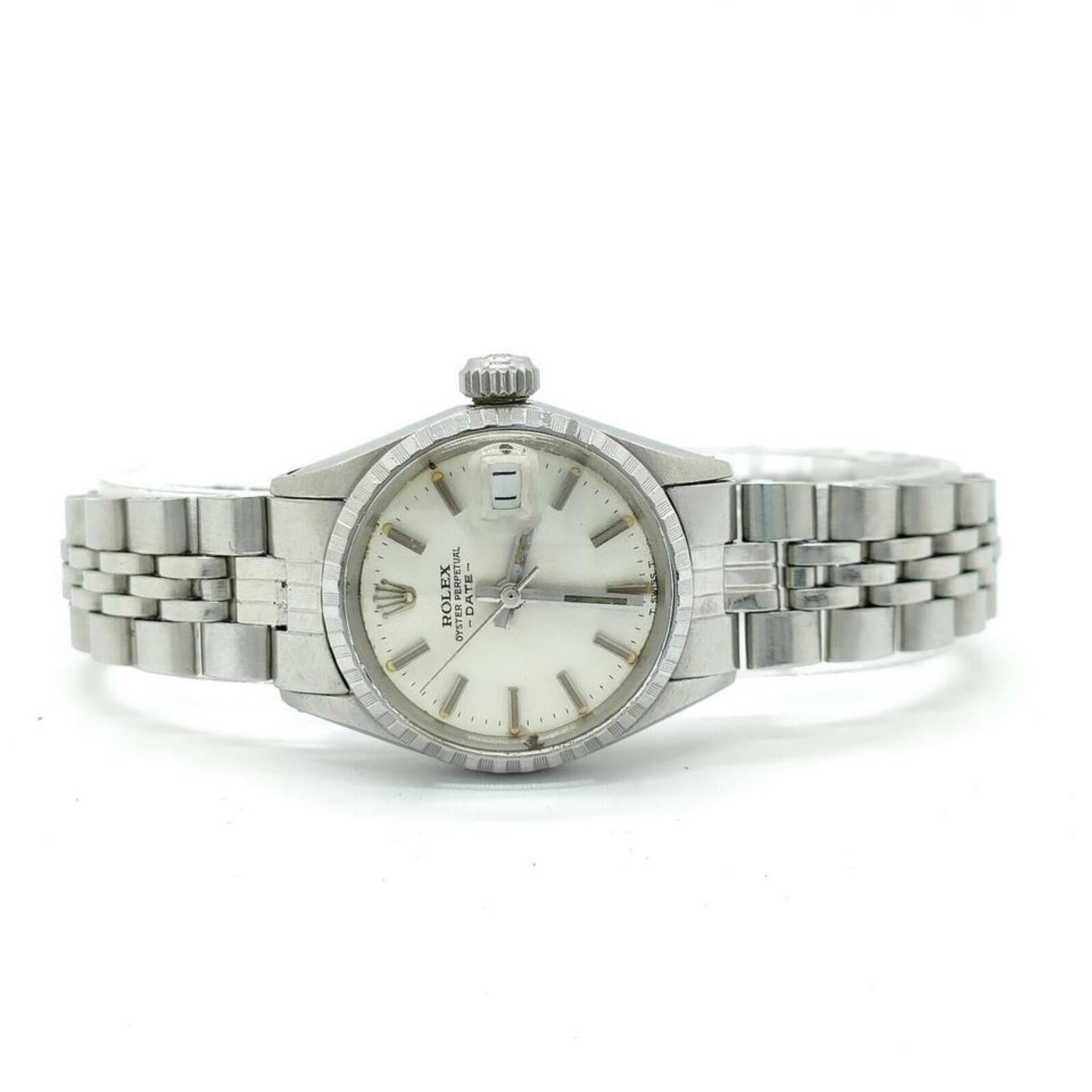 Rolex 25mm Ref 6524 Stainless Steel Oyster Perpetual Datejust 39r811s 4