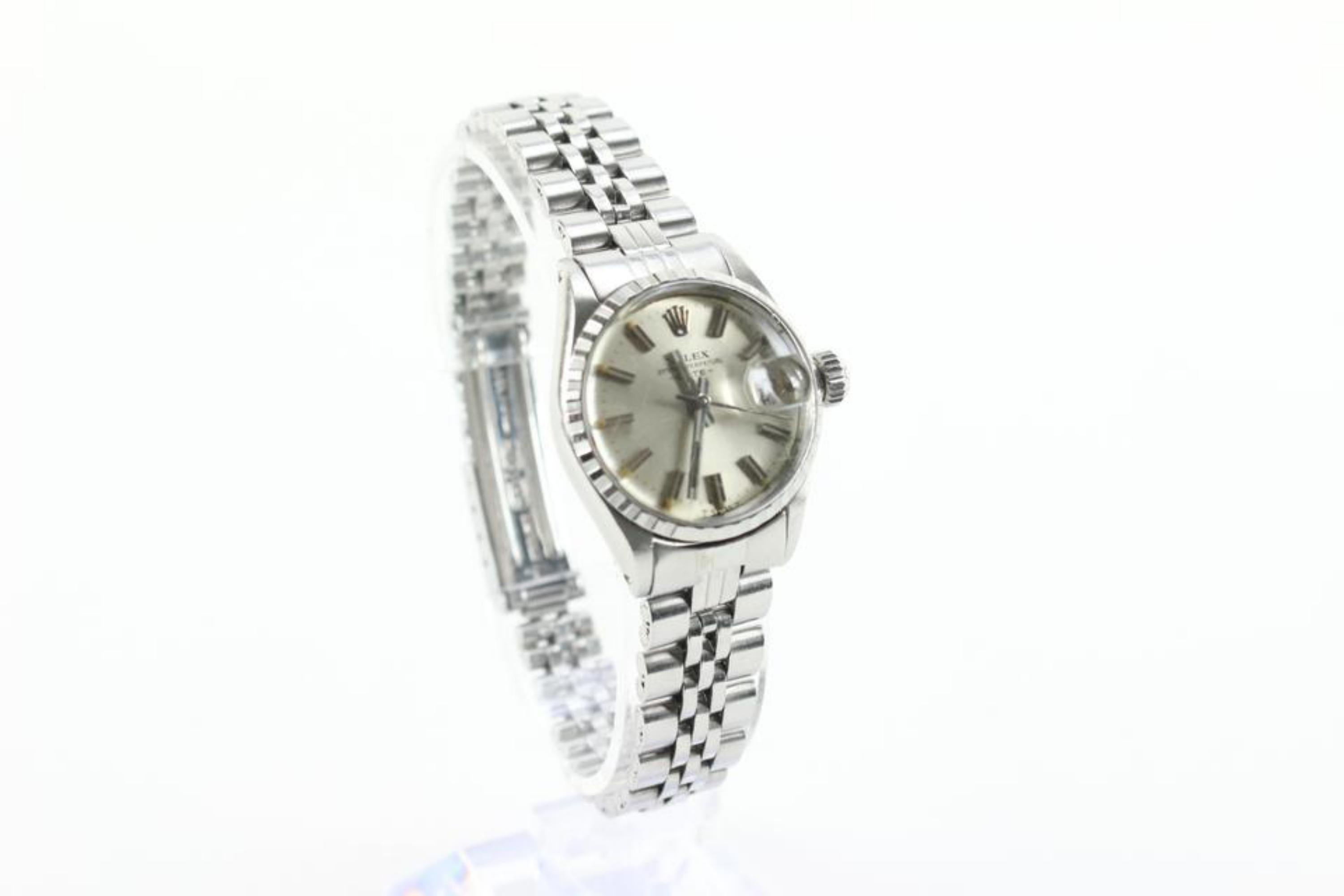 Men's Rolex 25mm Ref 6524 Stainless Steel Oyster Perpetual Datejust 39r811s