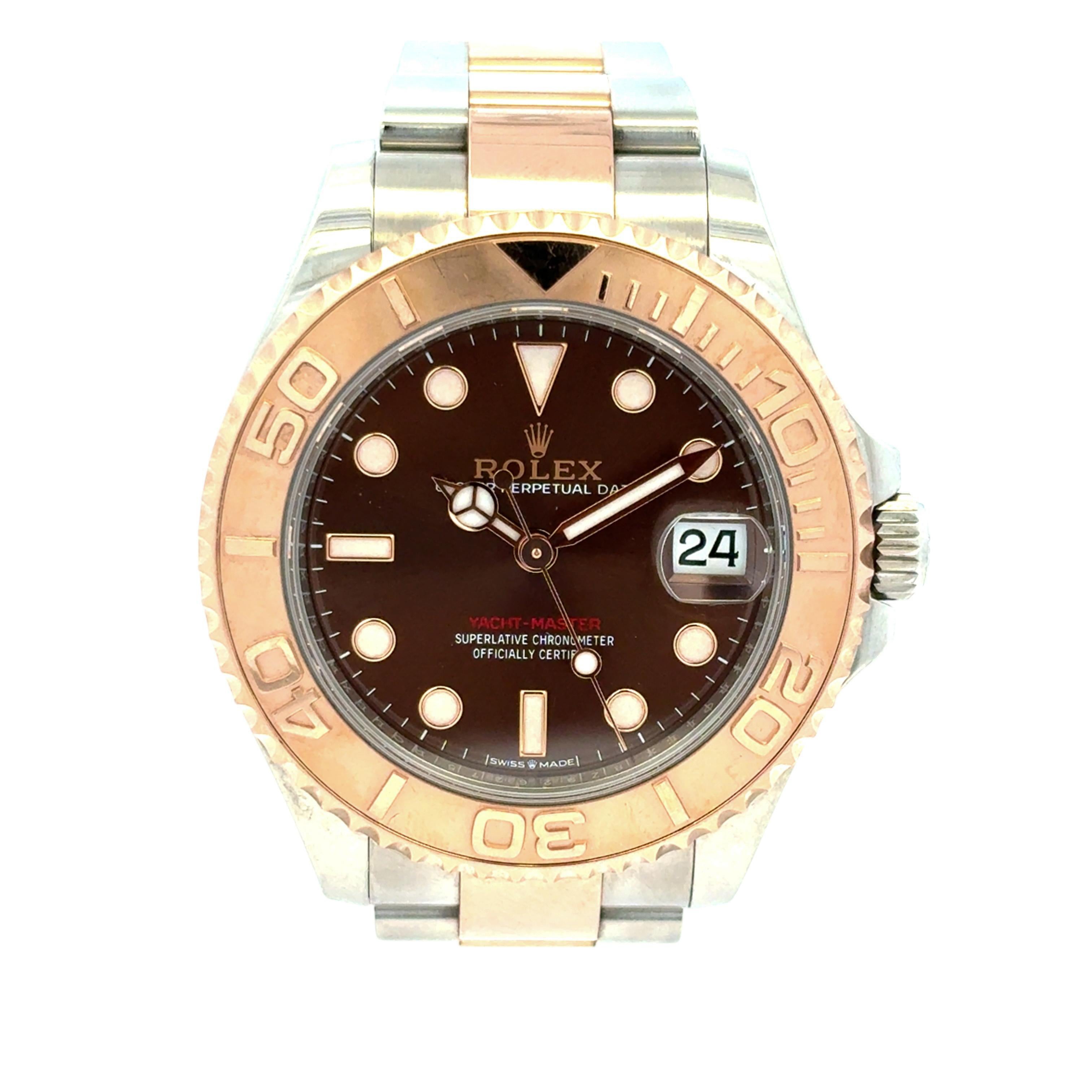 Rolex 268621 Yacht-Master Stainless Steel 18k Rose Gold 37mm Watch Full Set

This Rolex Rolex 268621 Yacht-Master Watch is in excellent condition and is ready to ship!

Brand: Rolex
Model: Yacht-Master
Reference: 268621
Serial: Scrambled Serial
Case