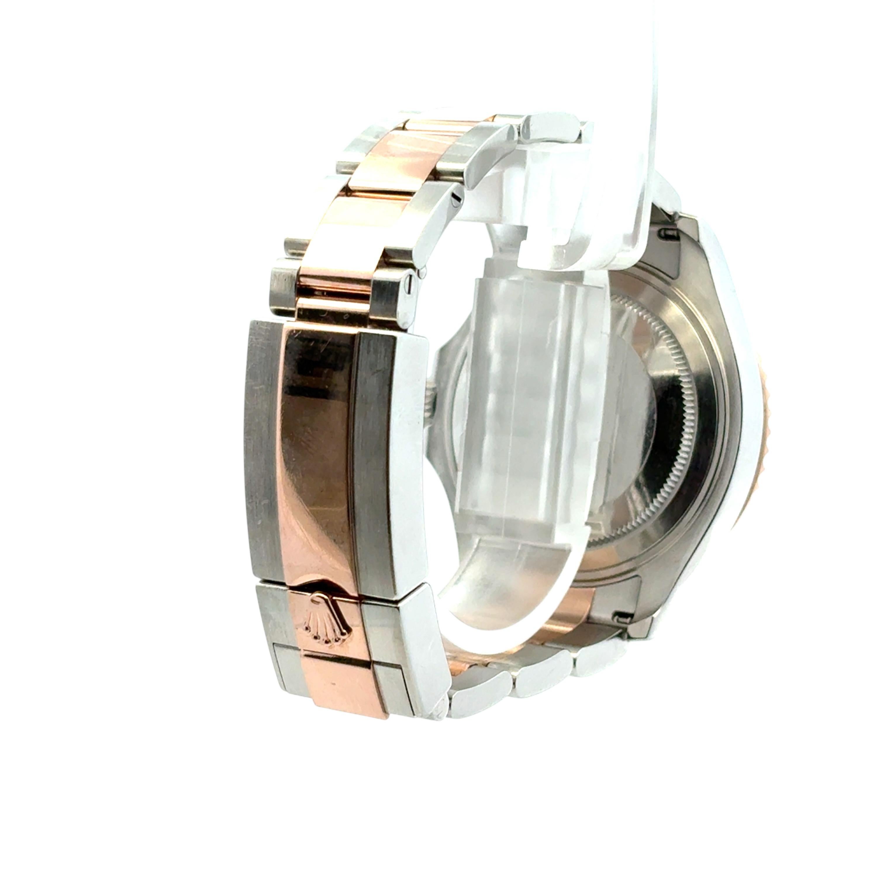 Rolex 268621 Yacht-Master Stainless Steel 18k Rose Gold 37mm Watch Full Set For Sale 4
